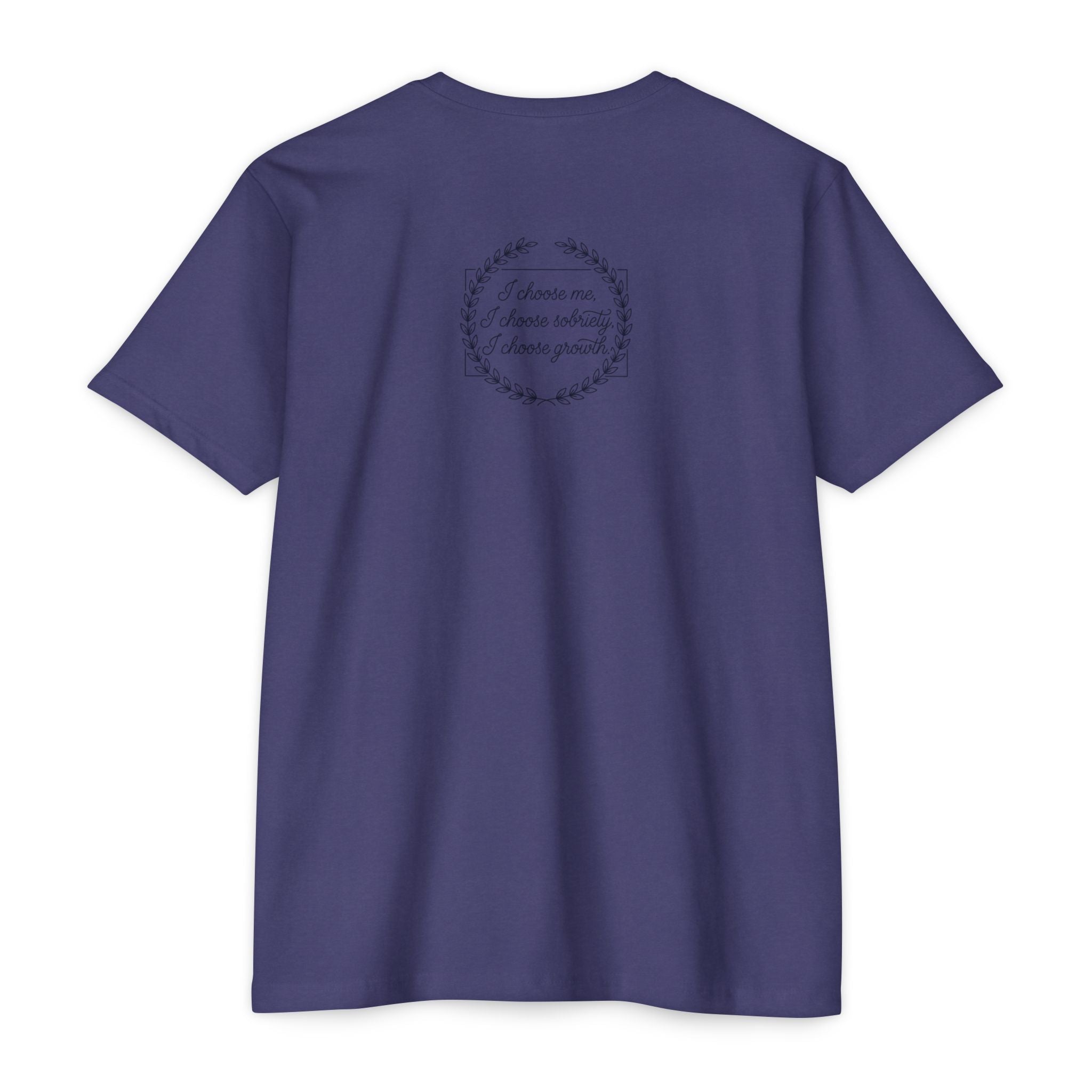 Sobriety And Self-Growth Yoga T-Shirt – Mindful Quote
