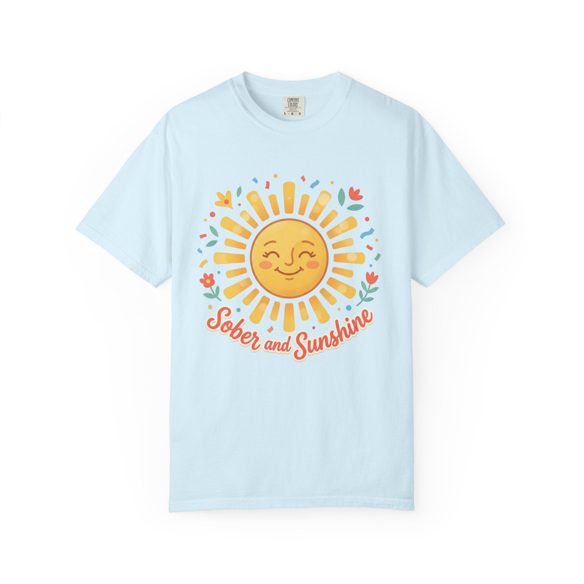 Sober & Grateful Heavyweight T-Shirt – Sunrise Graphic