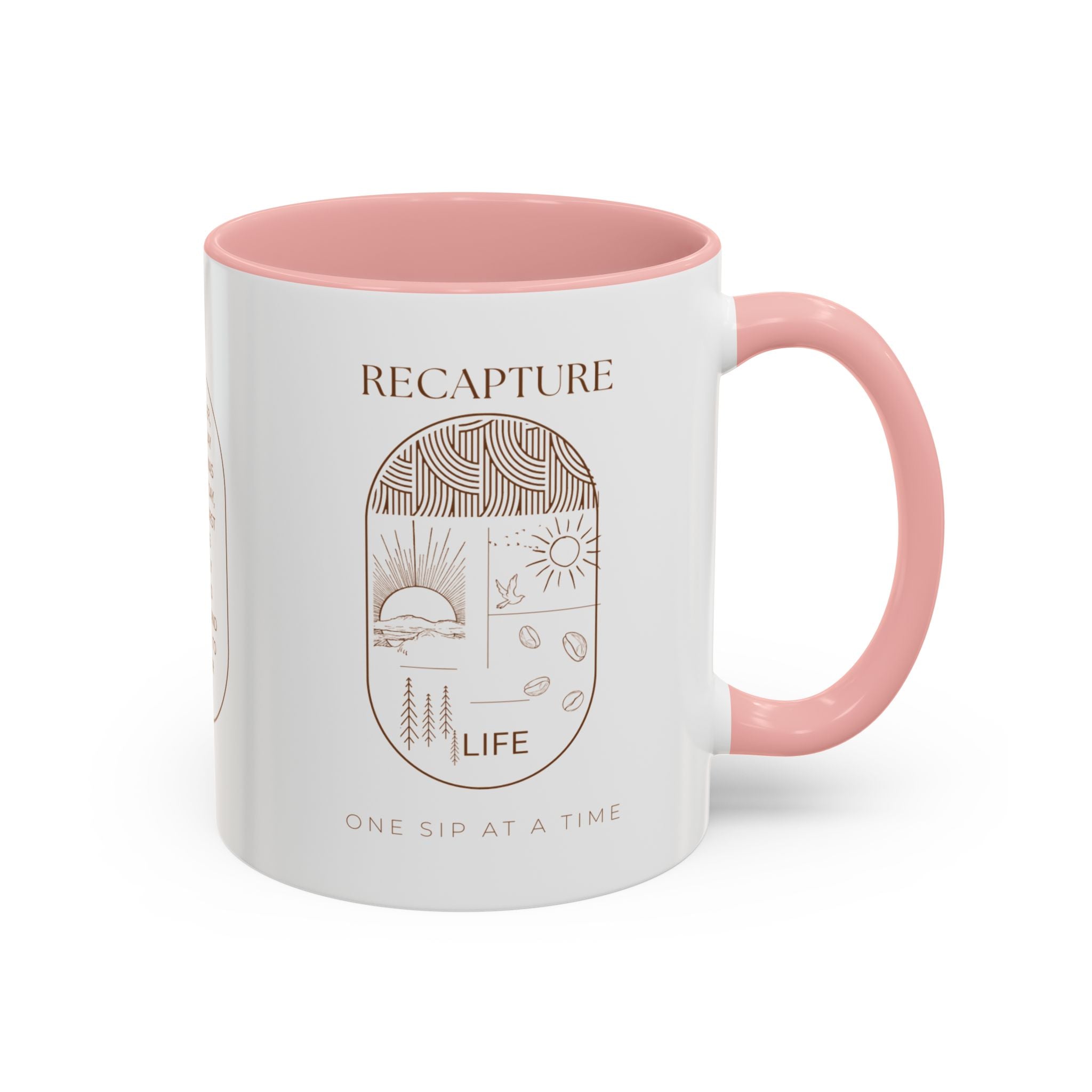 Thankful for Being Sober Recovery Accent Coffee Mug
