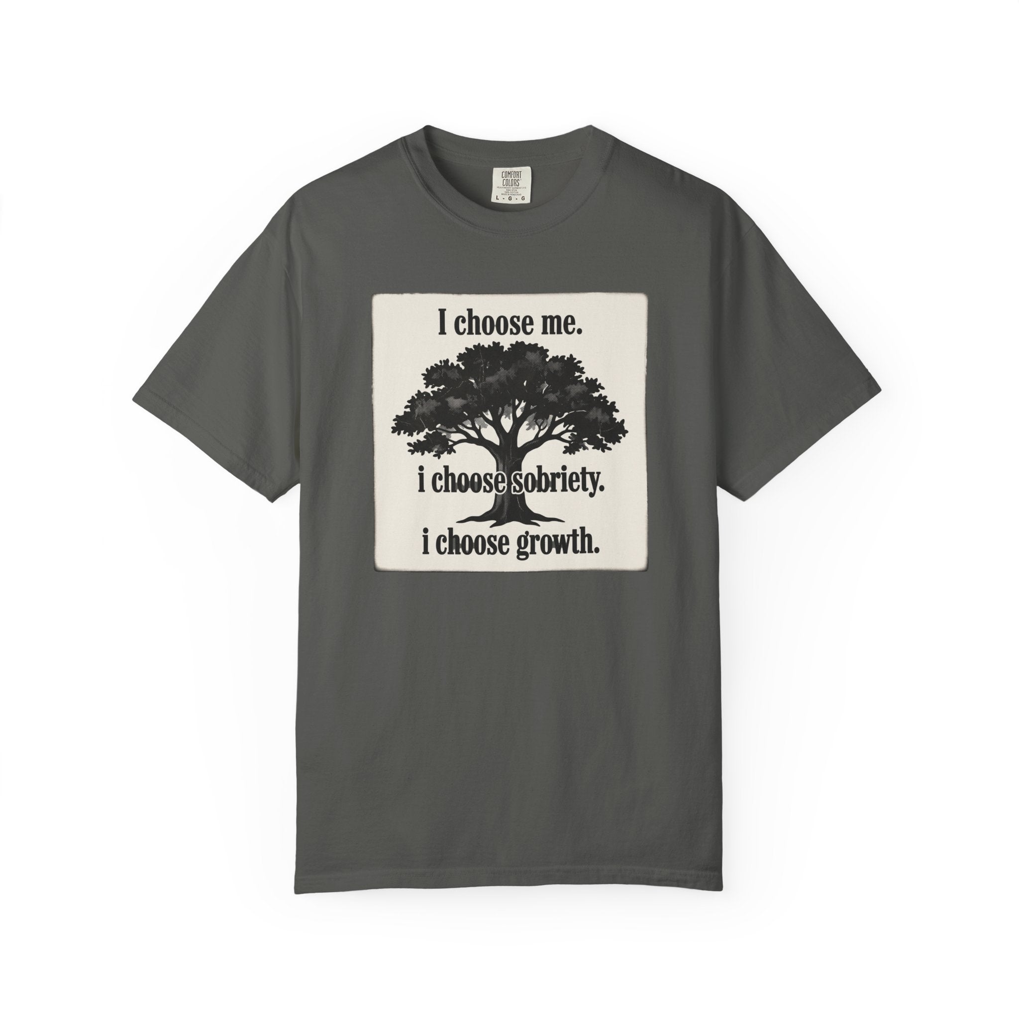 Sobriety Recovery T-Shirt – I Choose Me Tree Design