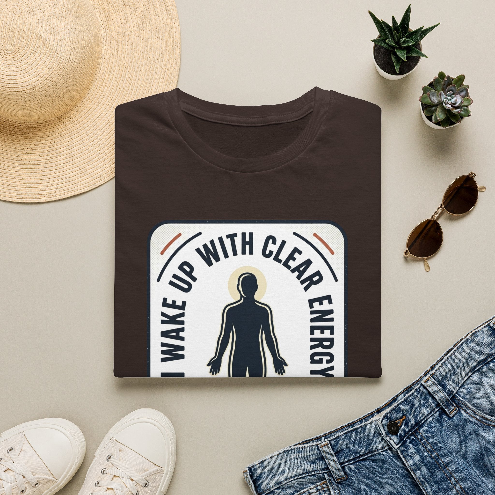 I Wake Up With Clear Energy Mindful Graphic T-Shirt