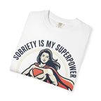 Sobriety Is My Superpower T-Shirt — Women's Recovery Hero Graphic Tee