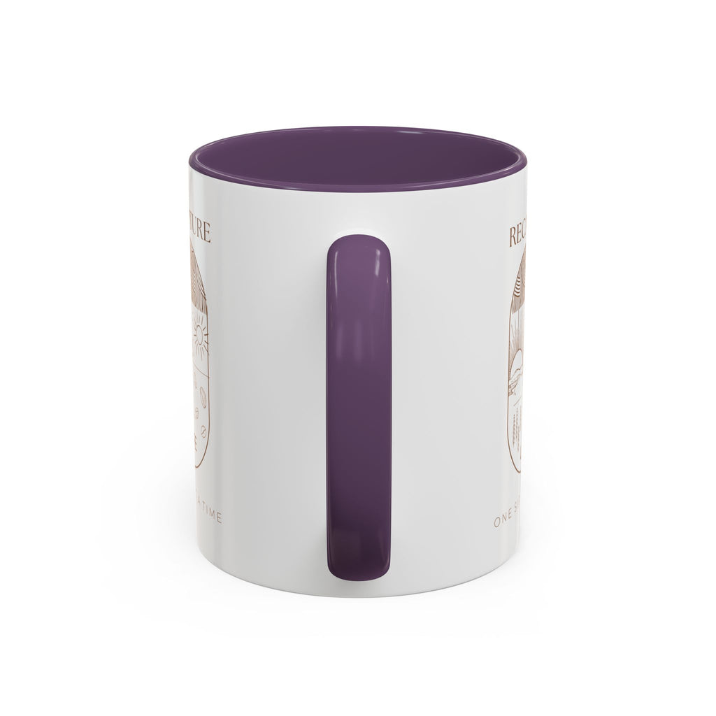 Thankful for Being Sober Recovery Accent Coffee Mug