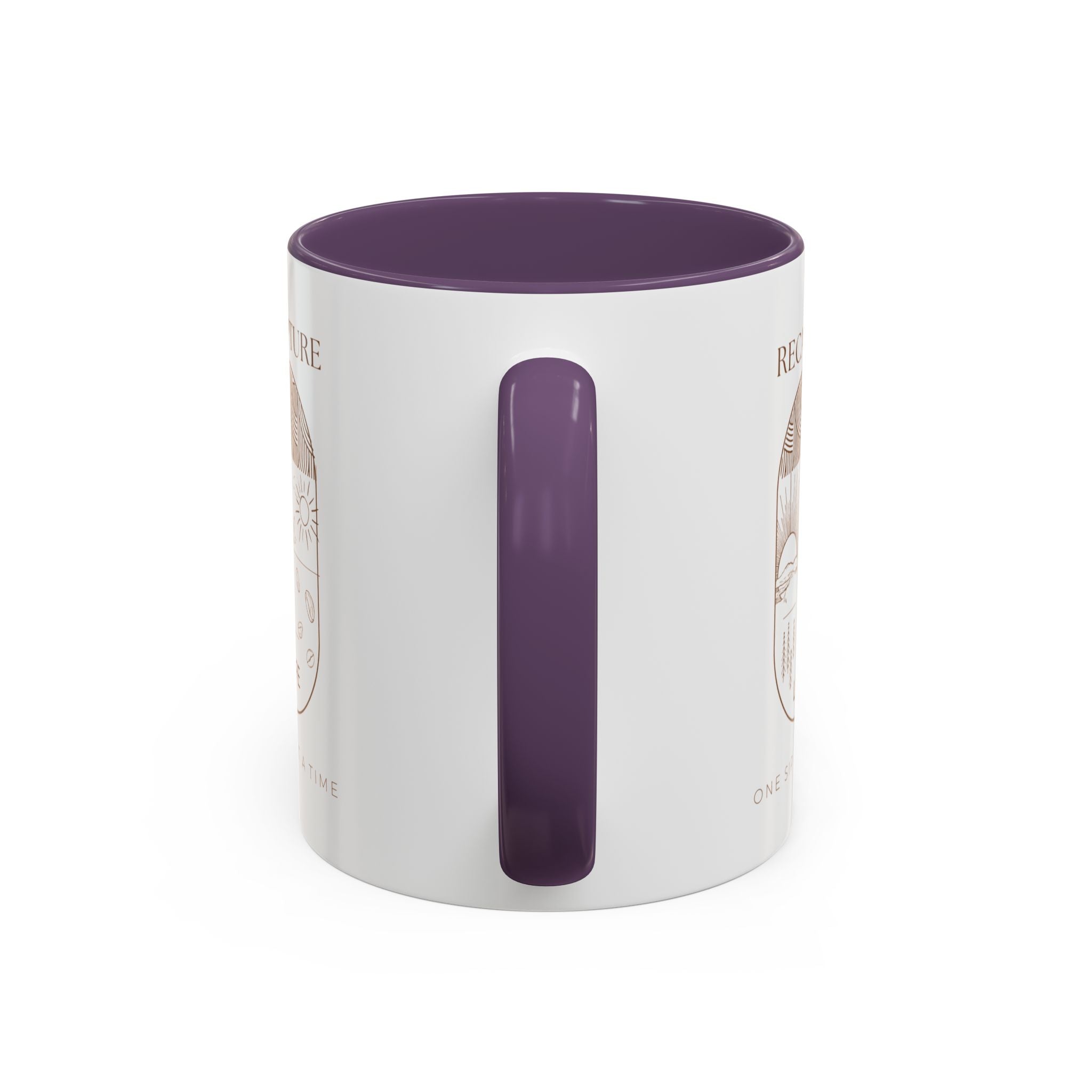 Thankful for Being Sober Recovery Accent Coffee Mug