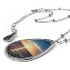 Recovery Oval Necklace "Recapture Life" Sobriety Pendant