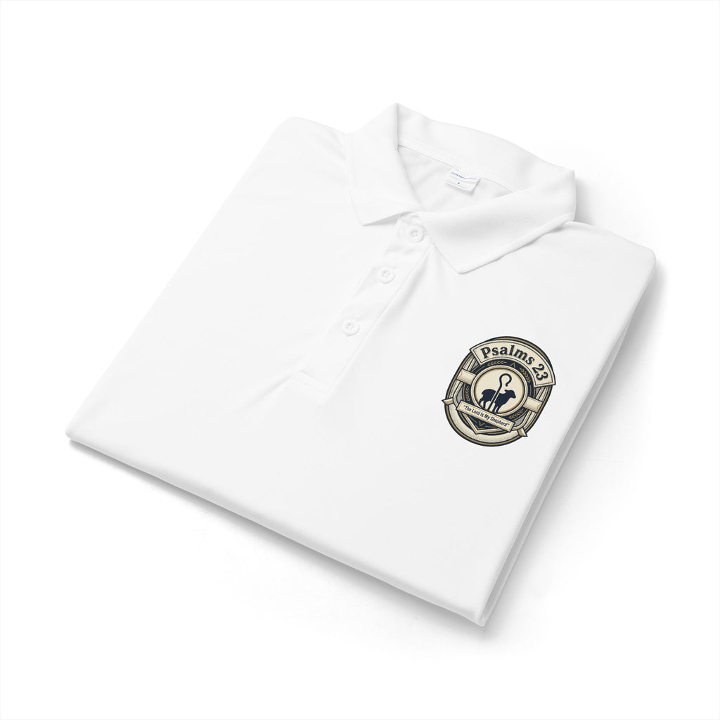 Psalms 23 Embroidered Polo Shirt – Lightweight & Quick-Dry