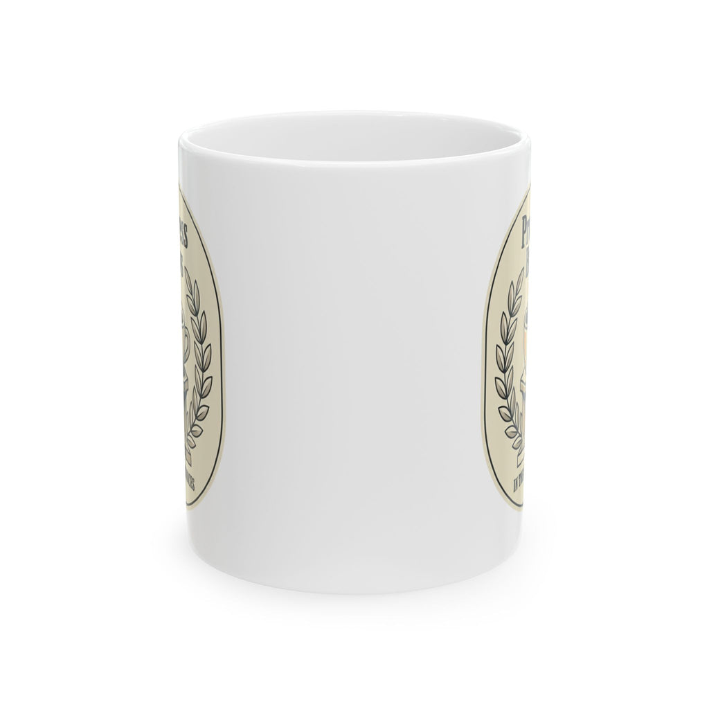 Ceramic Mug — "Stay Positive, Stay Consistent" Inspirational Quote
