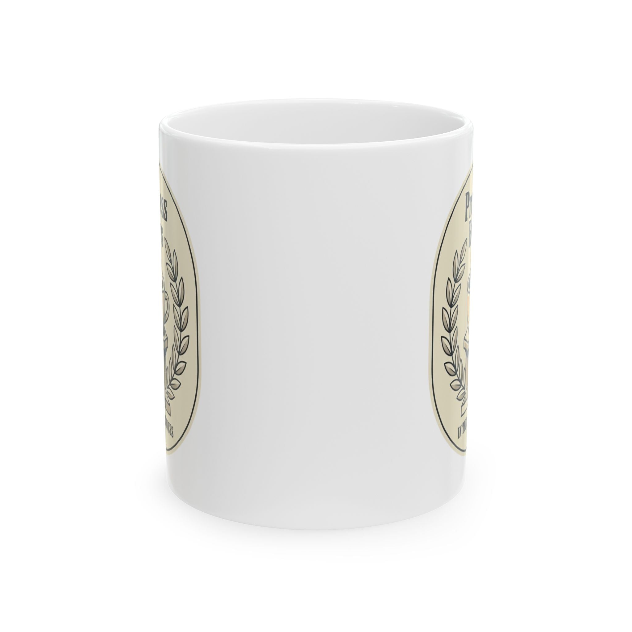 Ceramic Mug — "Stay Positive, Stay Consistent" Inspirational Quote