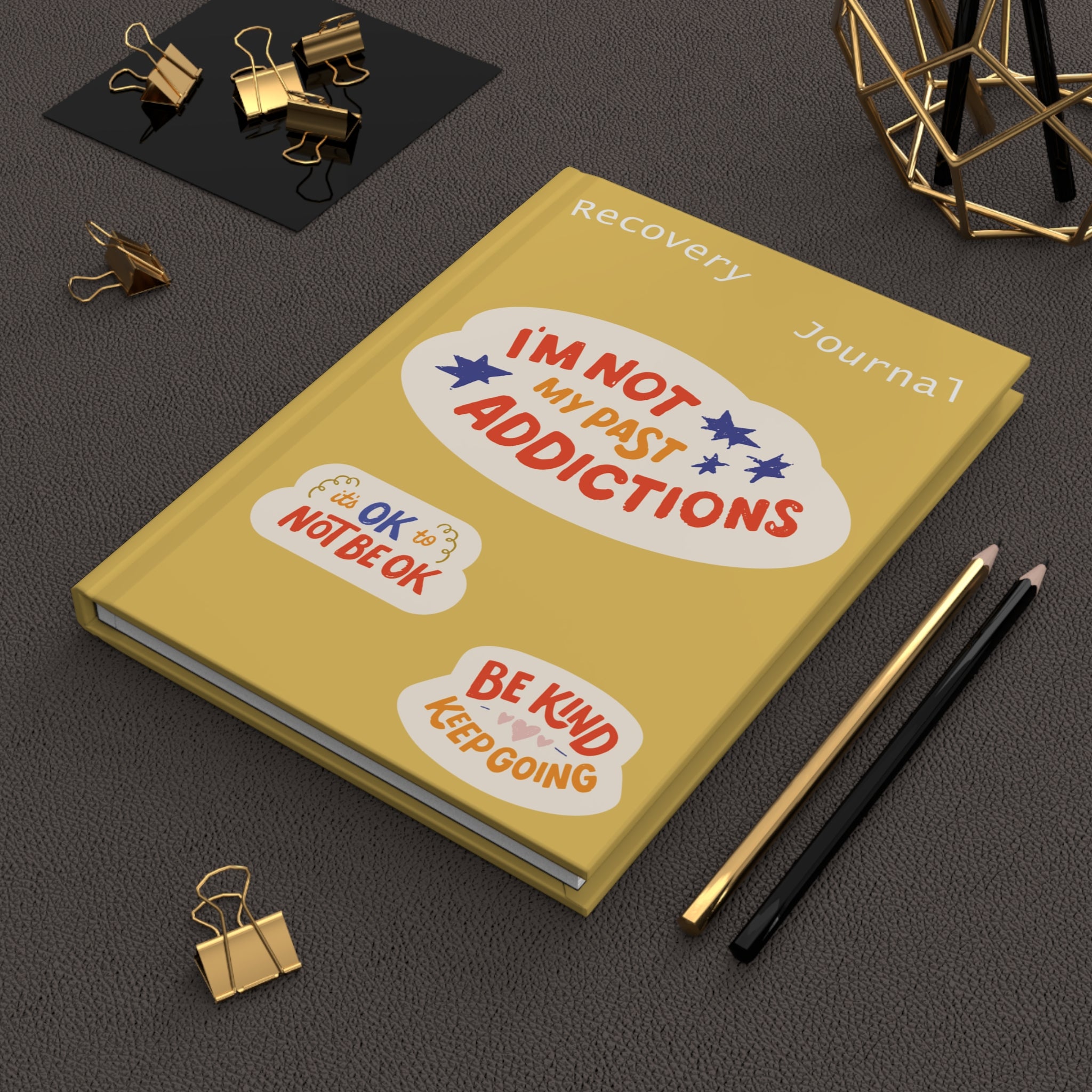 Hardcover Recovery Journal for Addiction Healing