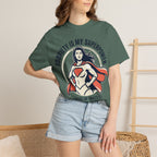 Sobriety Is My Superpower T-Shirt — Women's Recovery Hero Graphic Tee