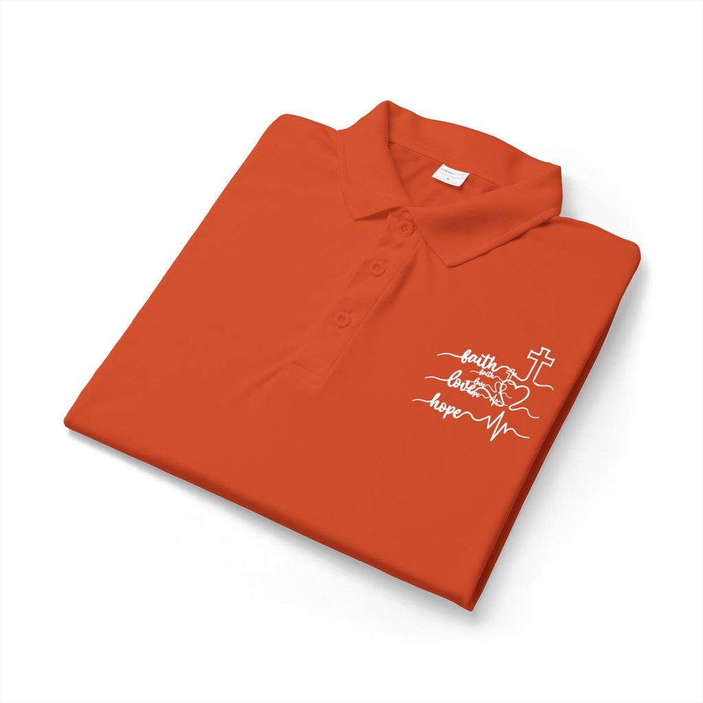 Faith Heartbeat Christian Polo Shirt – Lightweight Performance