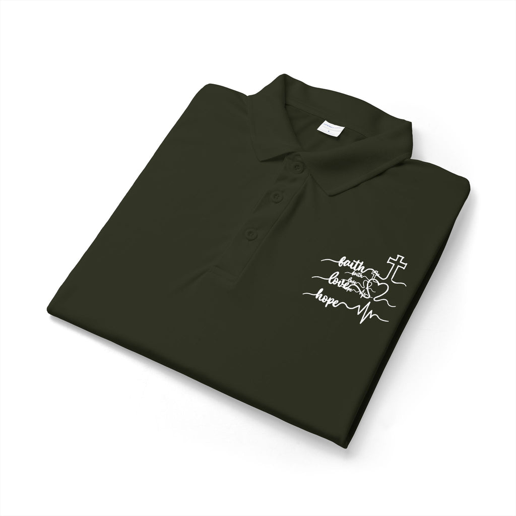 Faith Heartbeat Christian Polo Shirt – Lightweight Performance