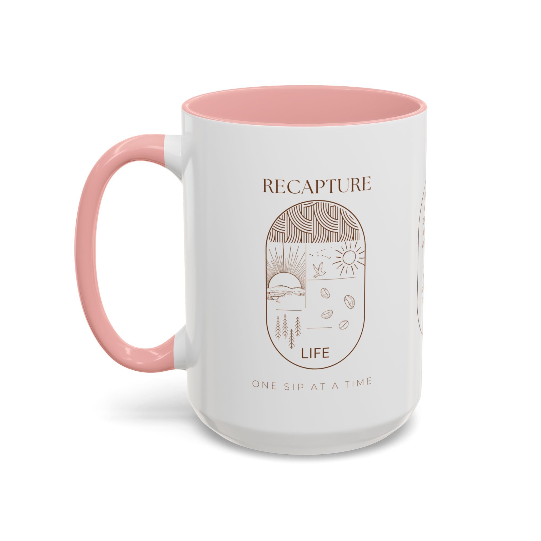 Thankful for Being Sober Recovery Accent Coffee Mug