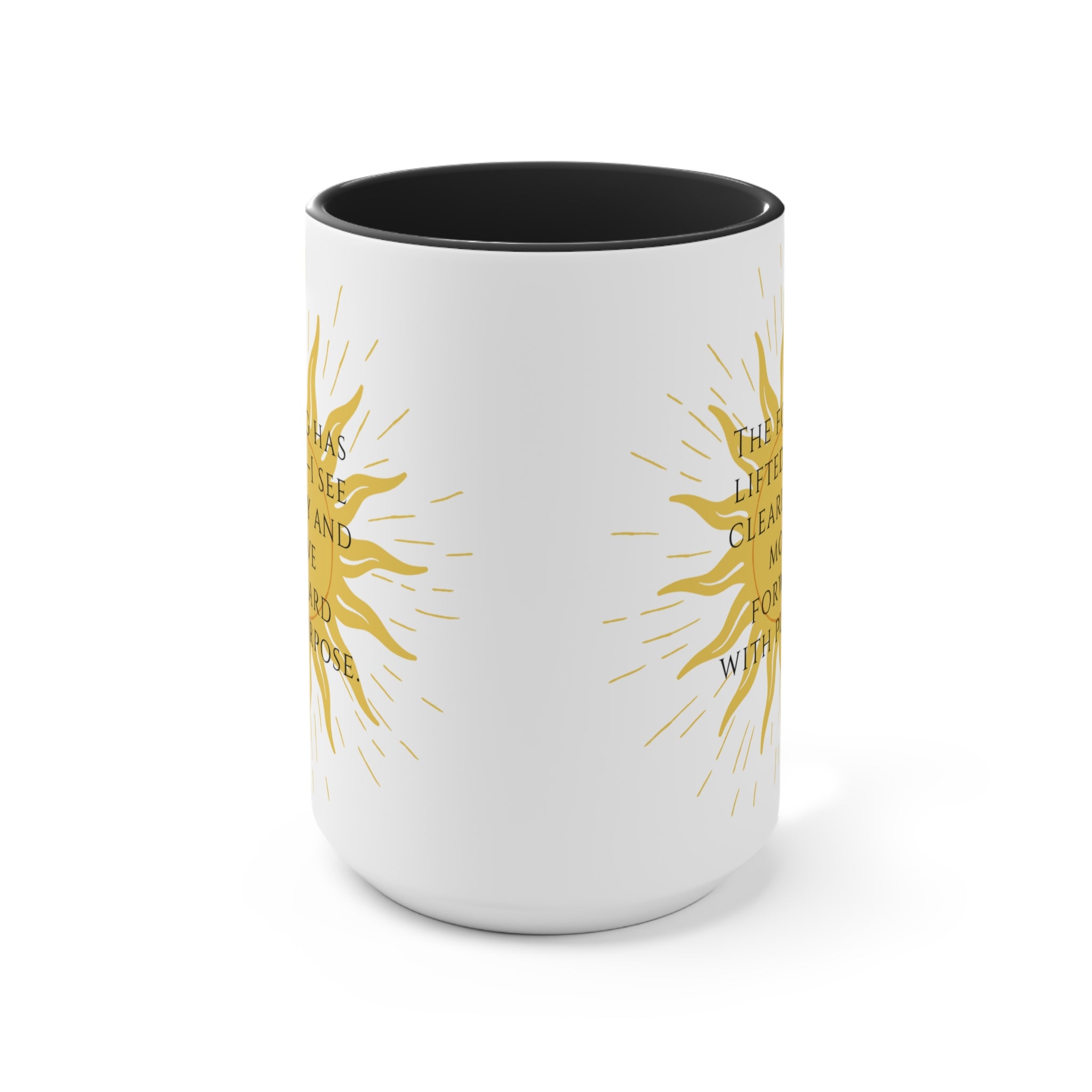 Sober Clarity Ceramic Accent Mug – Mindful Daily Reminder