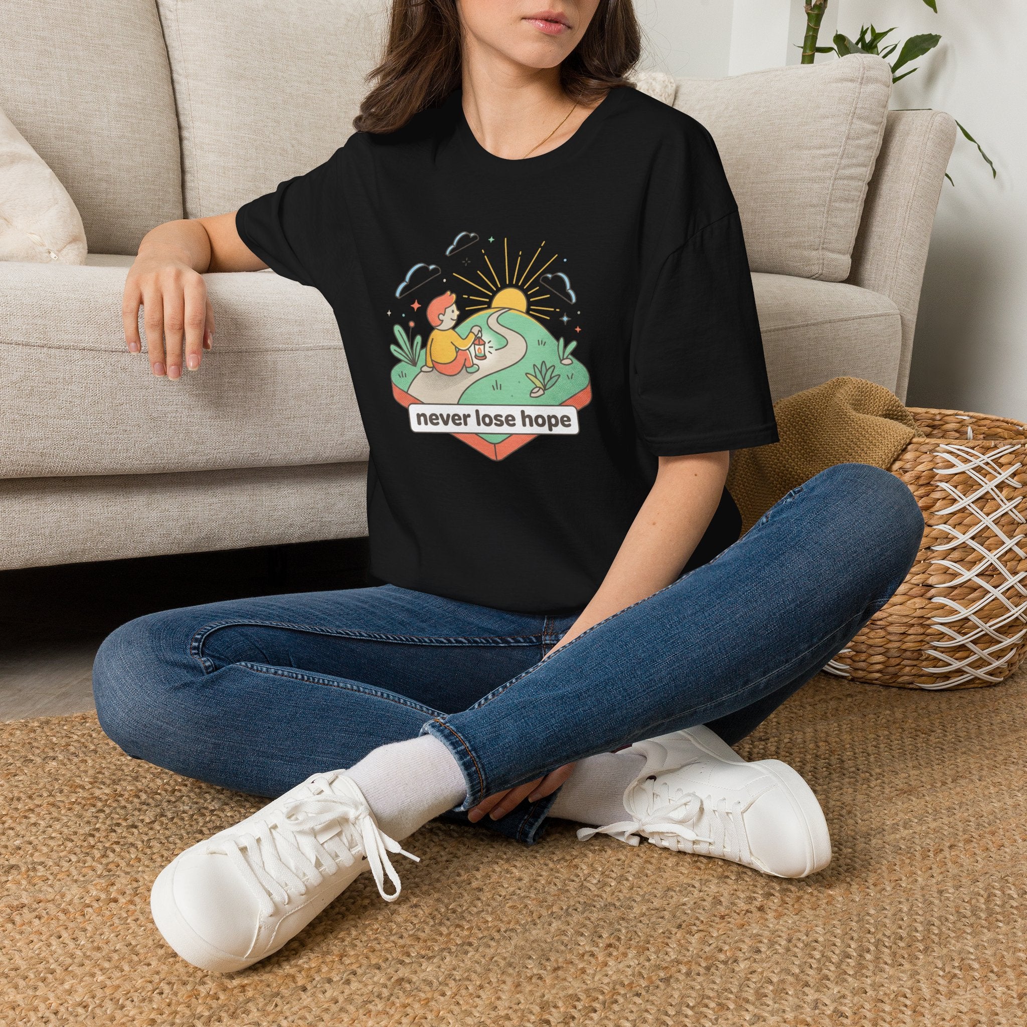 Never Lose Hope Sunrise Graphic T-Shirt
