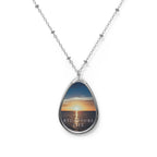 Recovery Oval Necklace "Recapture Life" Sobriety Pendant