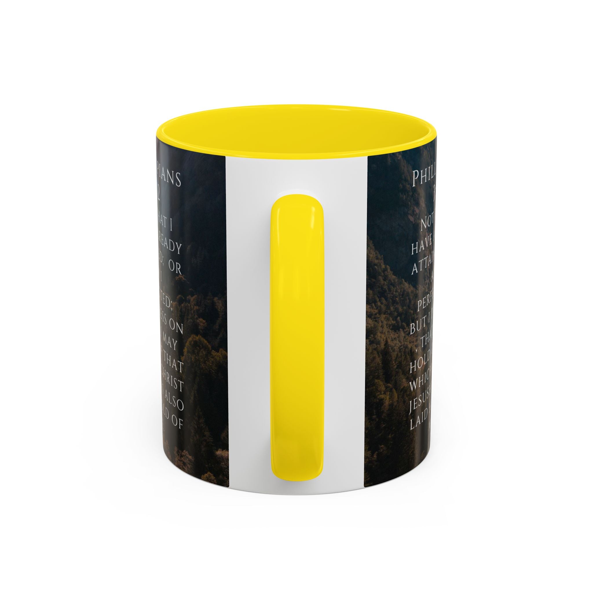 Philippians Bible Verse Mountain Mug – Ceramic Accent Cup