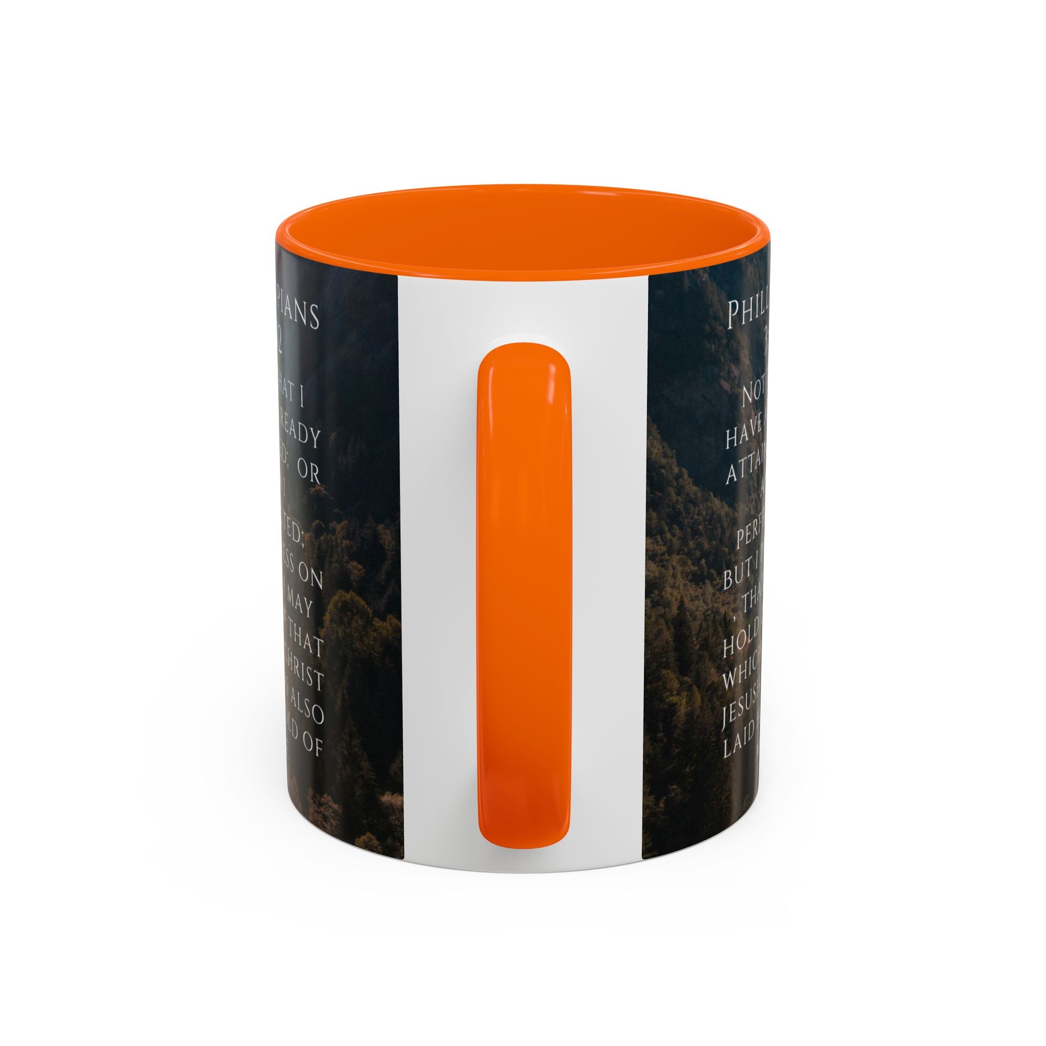 Philippians Bible Verse Mountain Mug – Ceramic Accent Cup