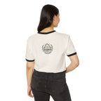 “God Goes With You” Christian Cotton Ringer T-Shirt