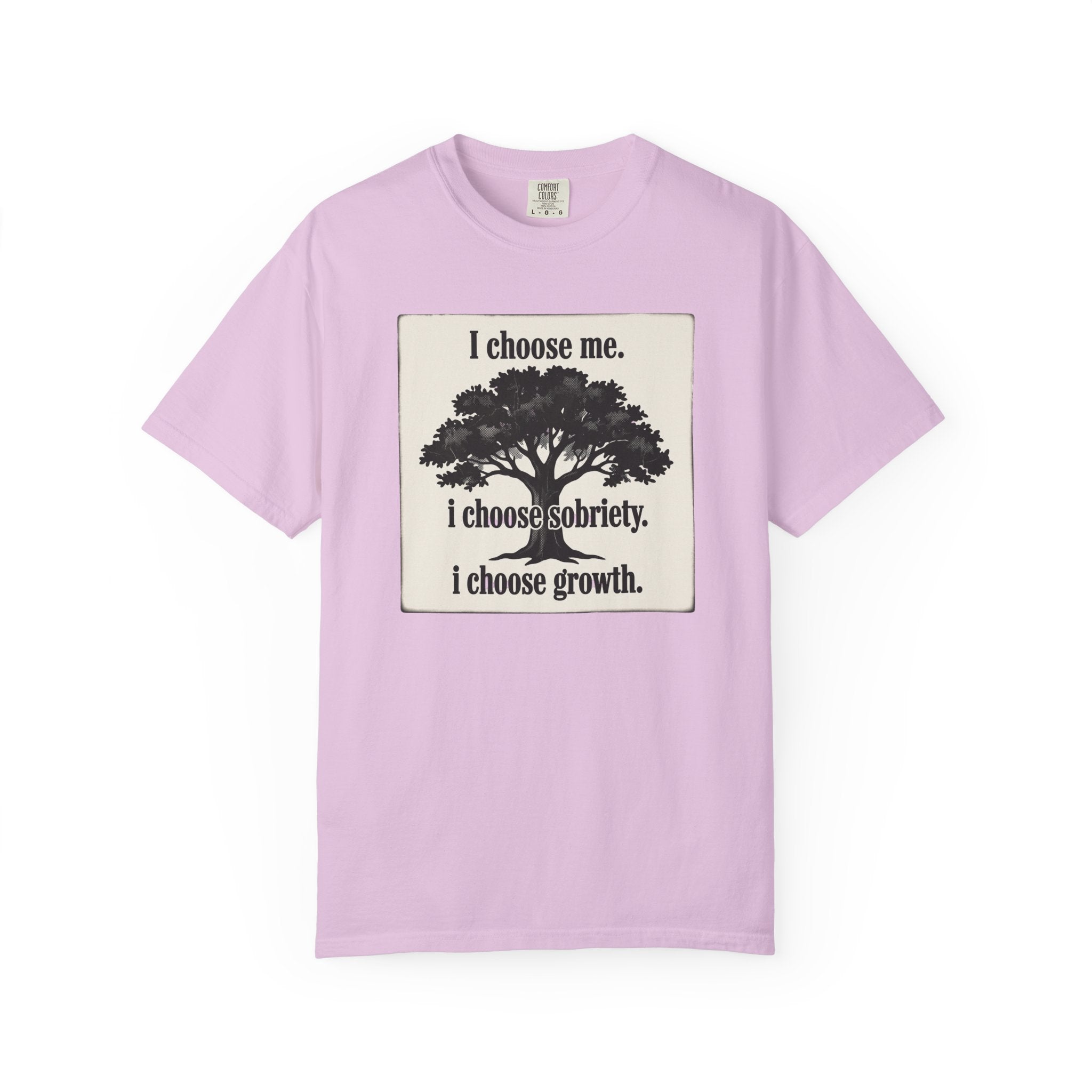 Sobriety Recovery T-Shirt – I Choose Me Tree Design