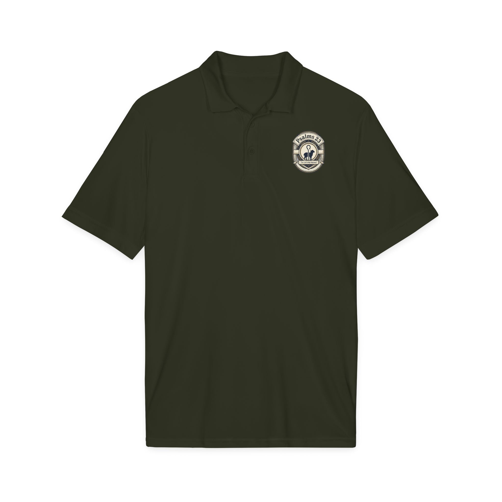 Psalms 23 Embroidered Polo Shirt – Lightweight & Quick-Dry