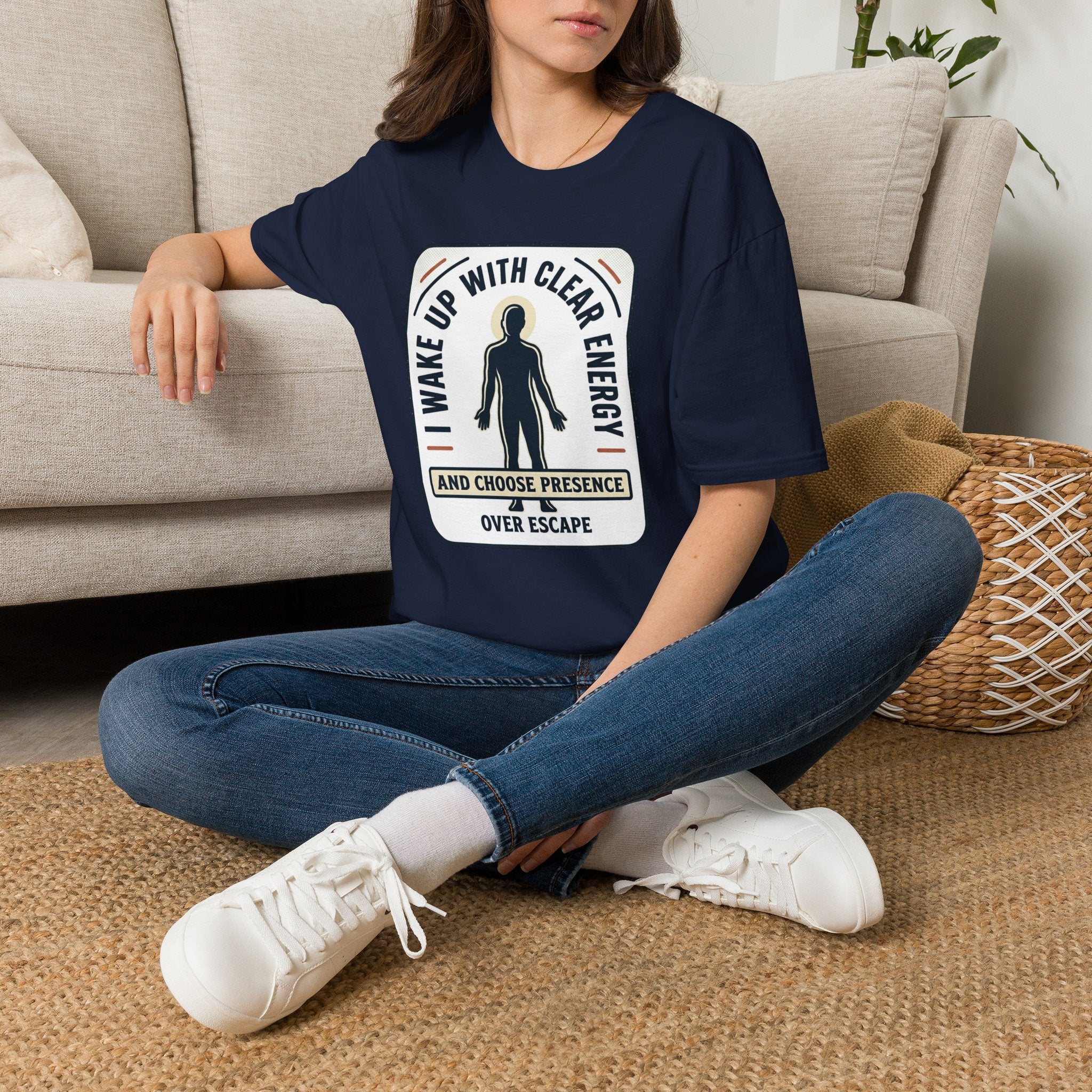 I Wake Up With Clear Energy Mindful Graphic T-Shirt