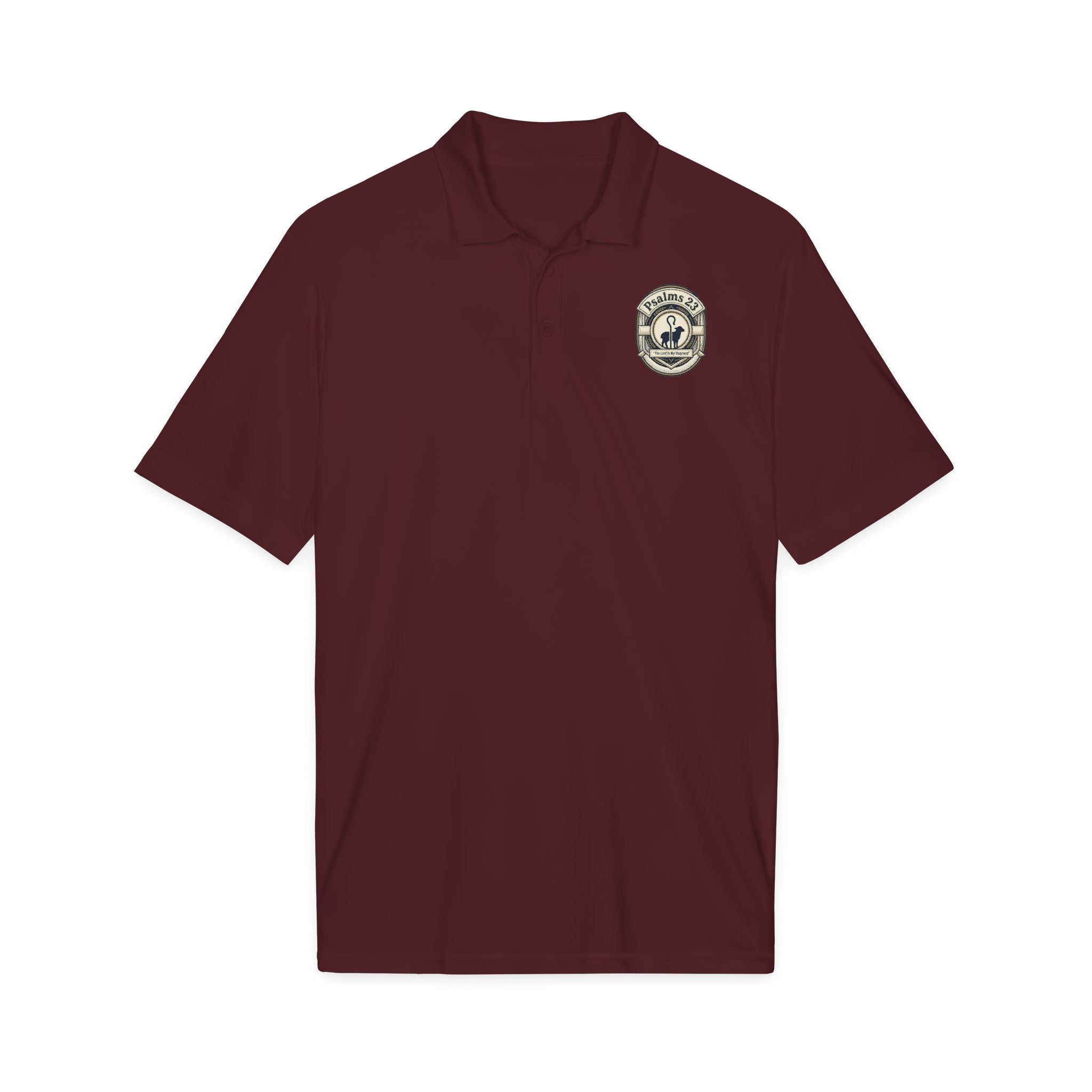 Psalms 23 Embroidered Polo Shirt – Lightweight & Quick-Dry