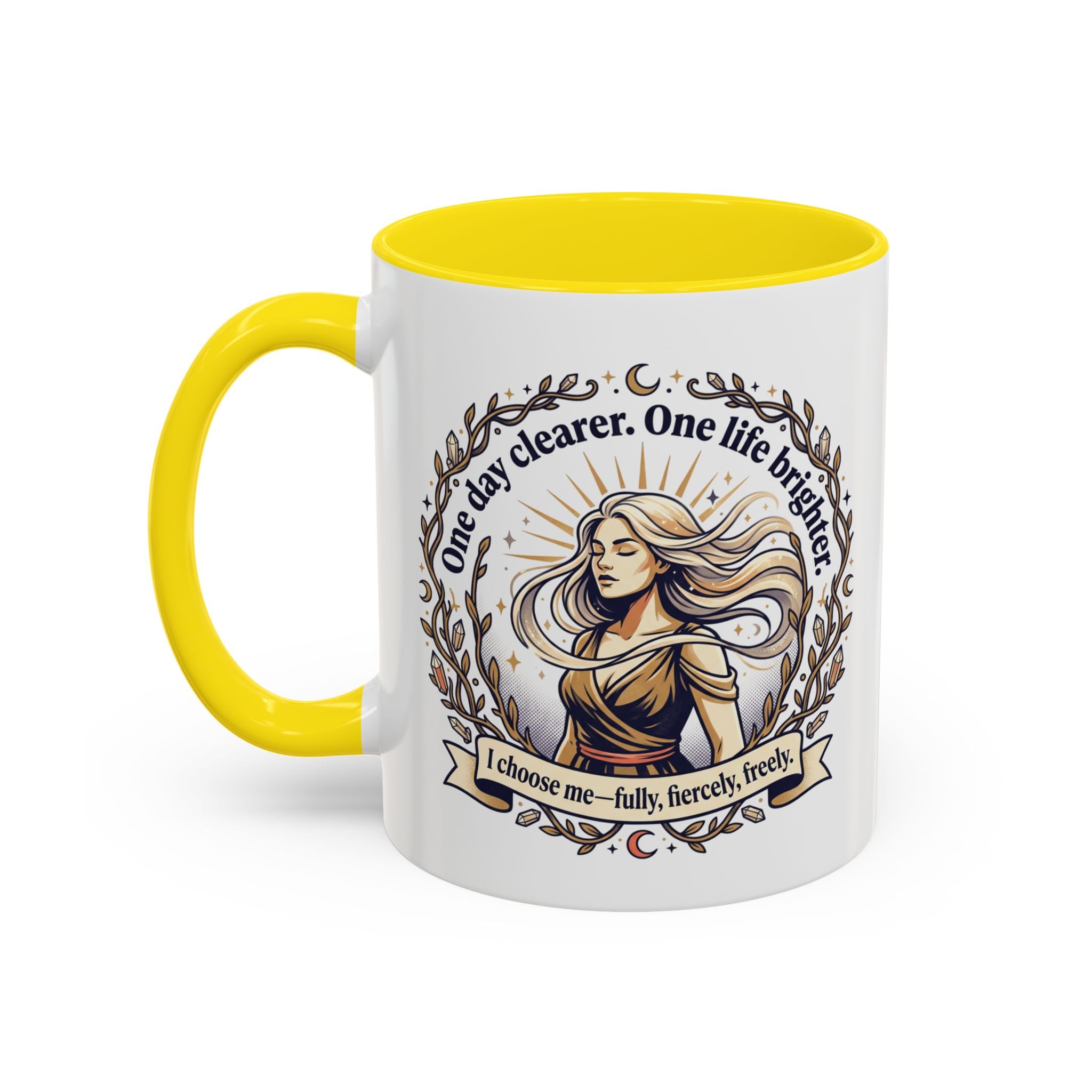 Inspirational Feminine Coffee Mug – Motivational Quote Design