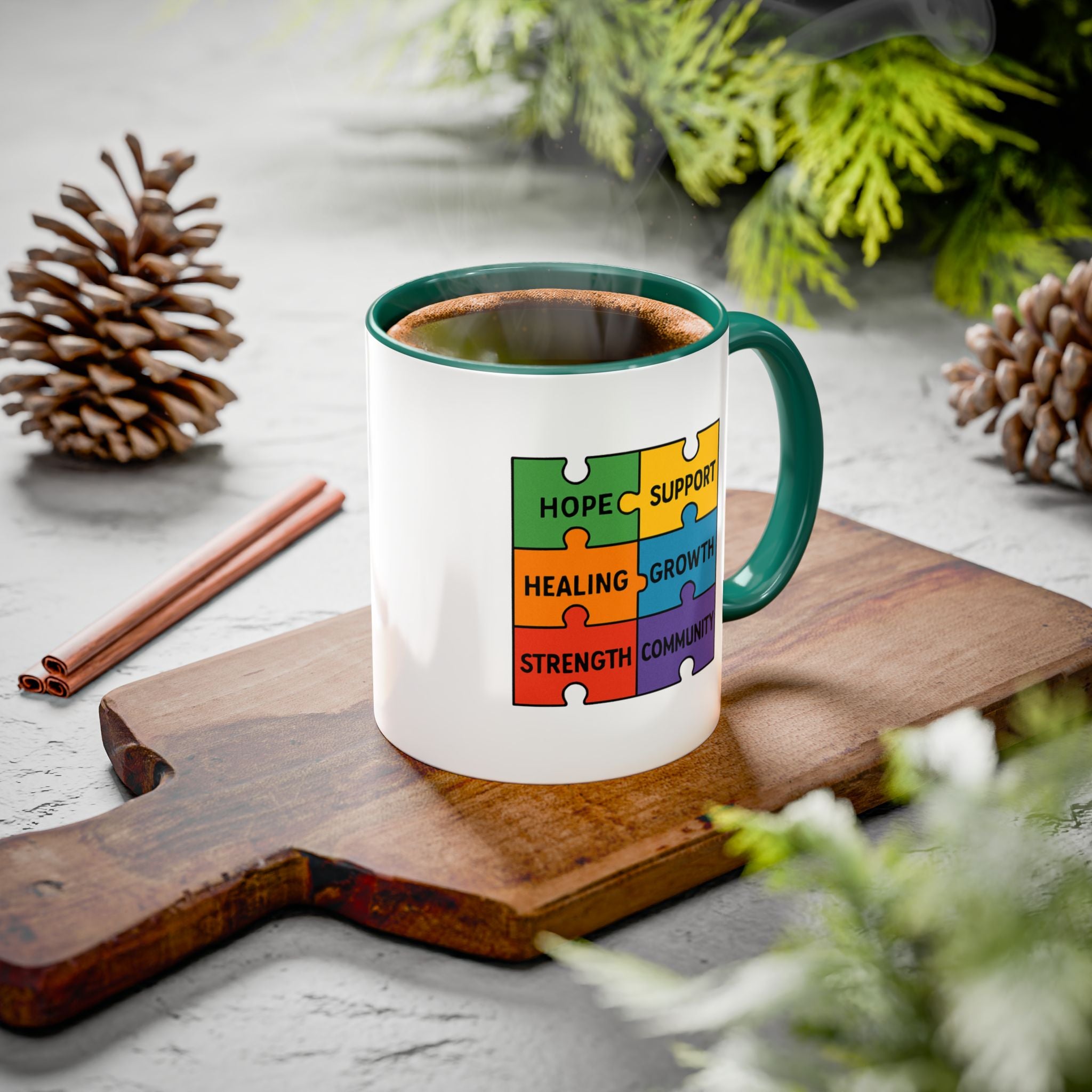 Recovery Support Mug — "Stay Sober, Stay Inspired" (11oz & 15oz)