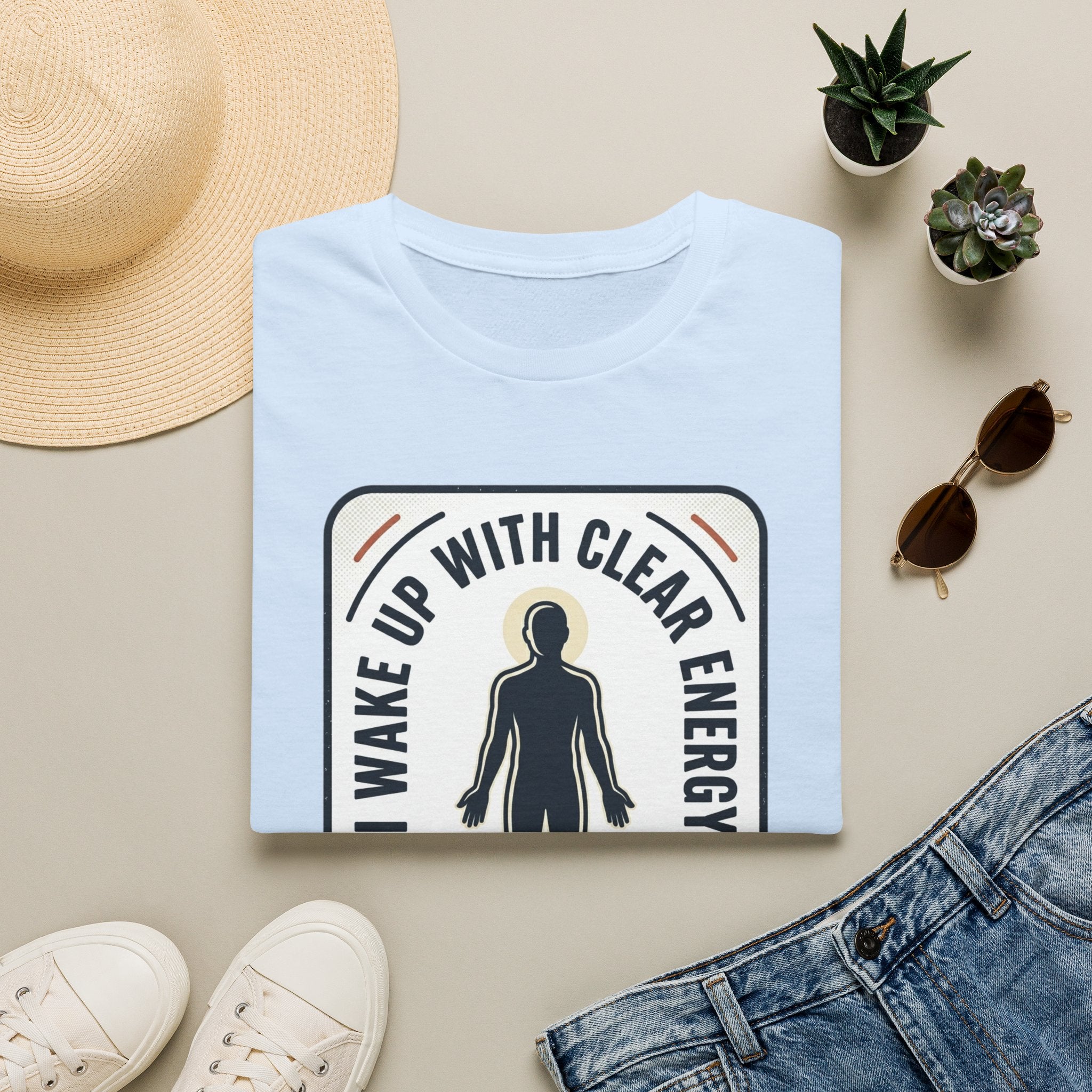 I Wake Up With Clear Energy Mindful Graphic T-Shirt
