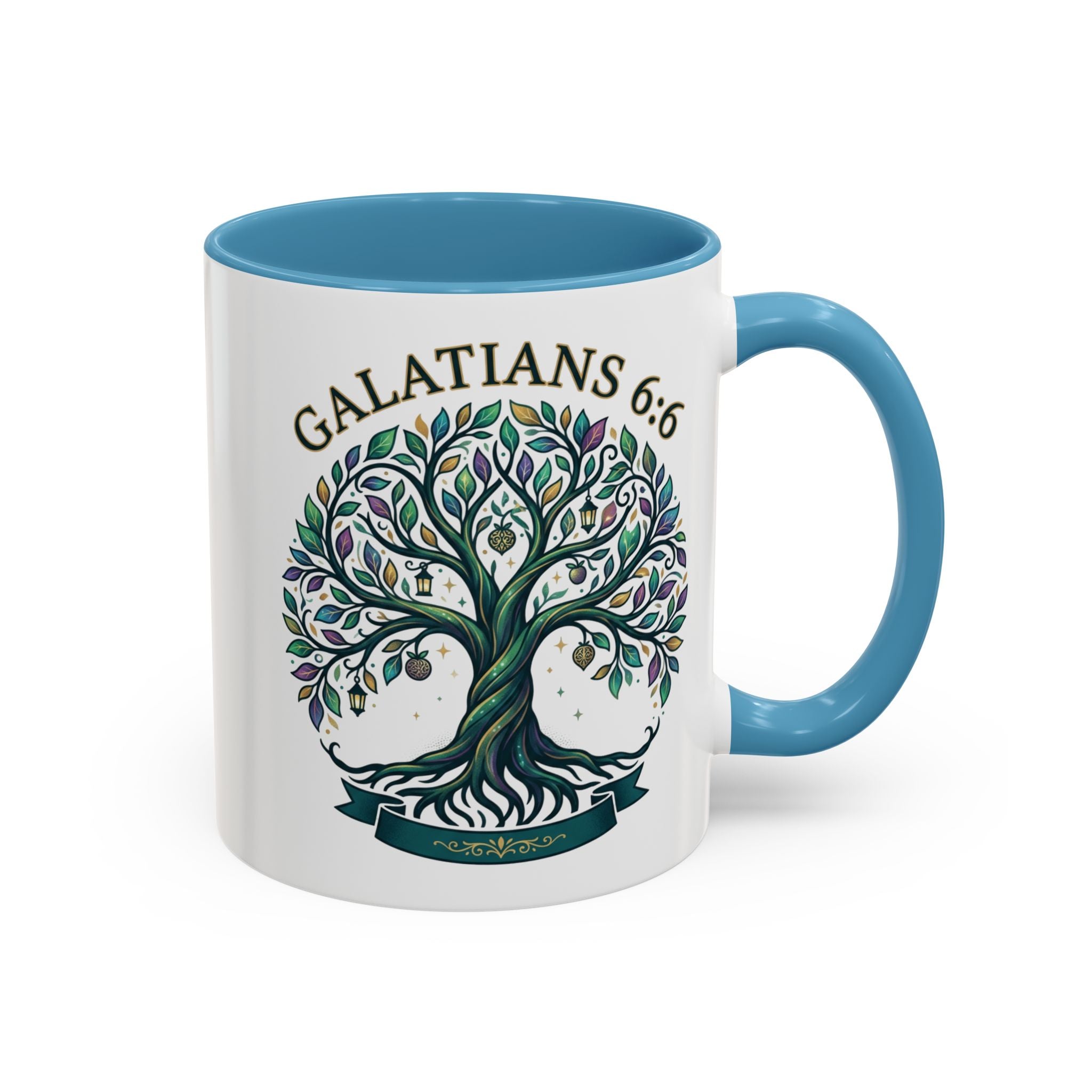 With Godliness There Is Contentment Christian Mug