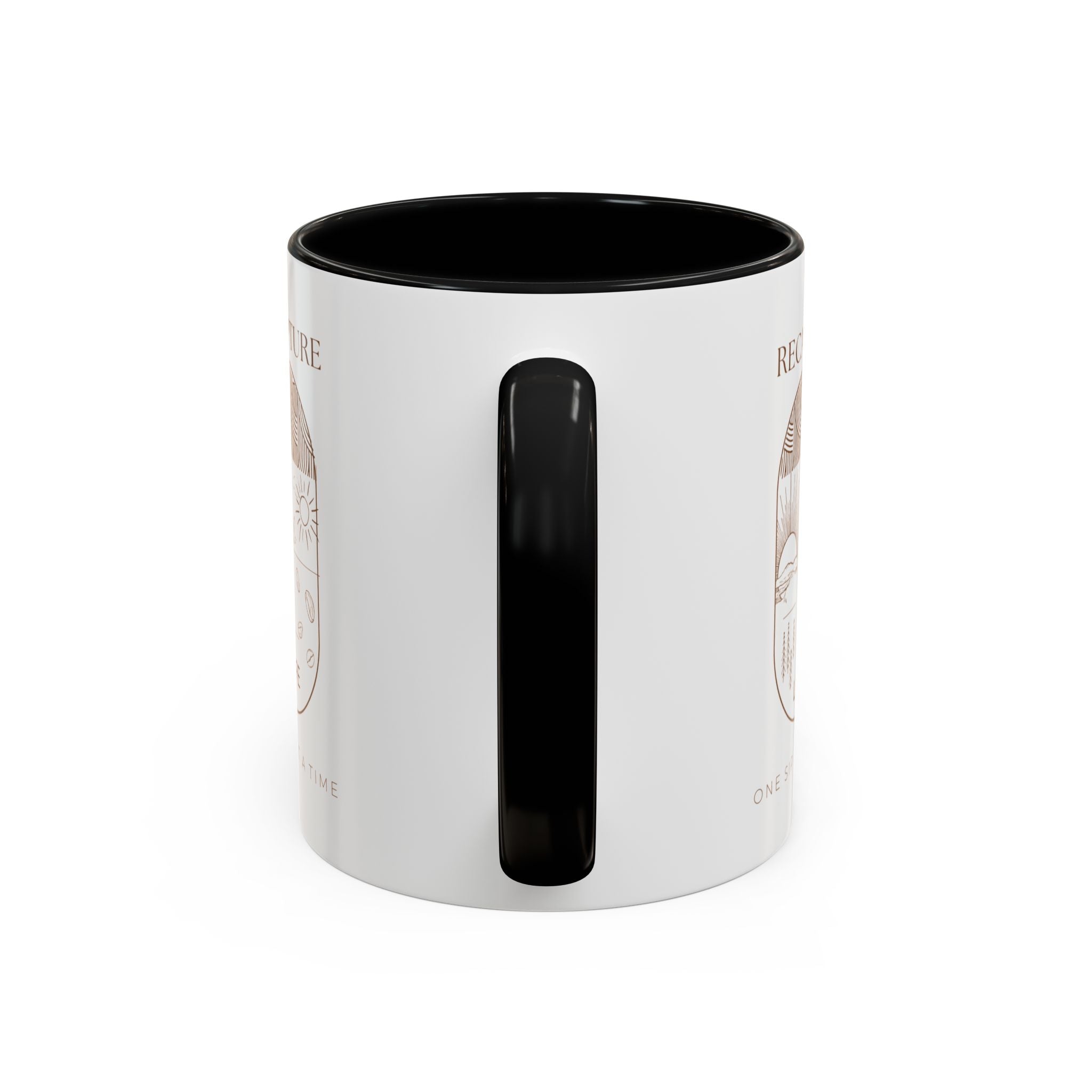 Thankful for Being Sober Recovery Accent Coffee Mug