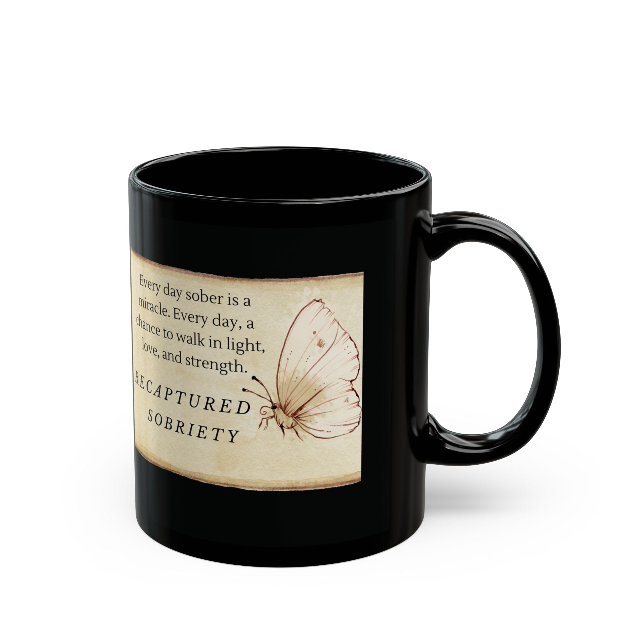 Sobriety Reminder Ceramic Mug – Inspirational Quote