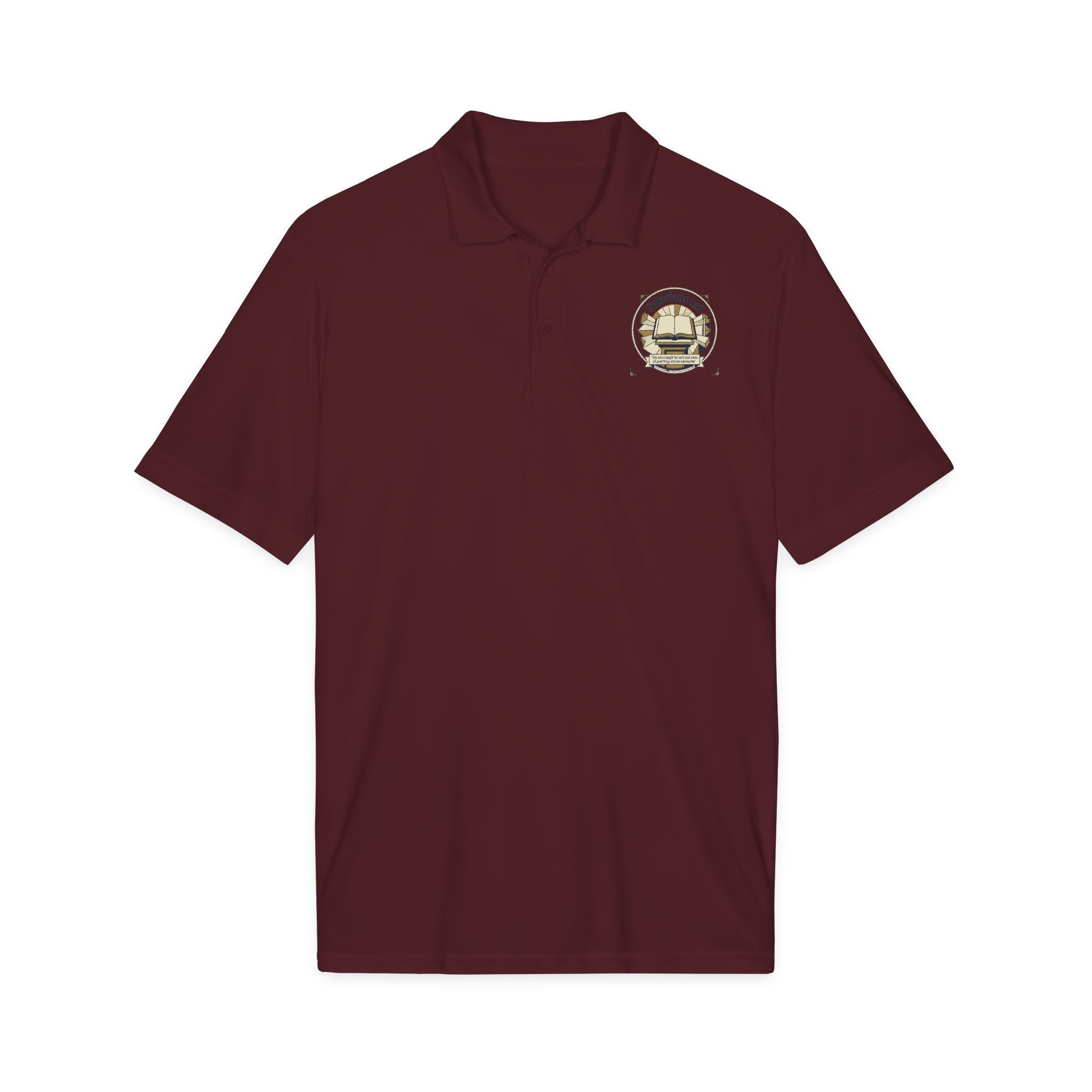 Bible Verse Polo Shirt – Lightweight Faith-Inspired Top