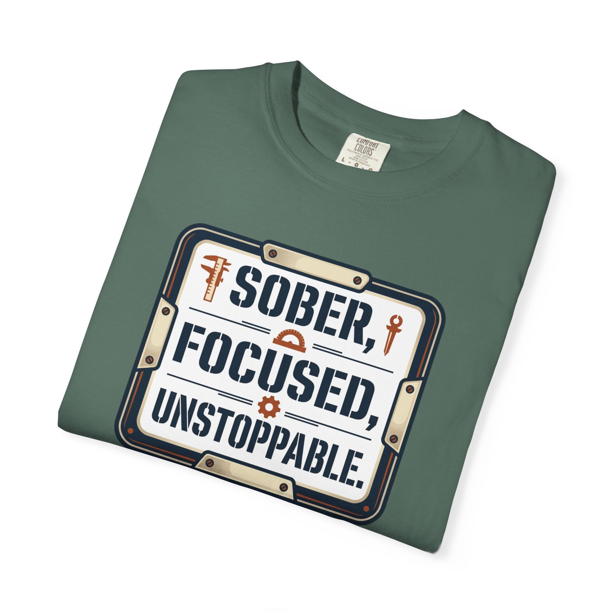 Sober Focused Unstoppable Graphic Tee – Relaxed Fit