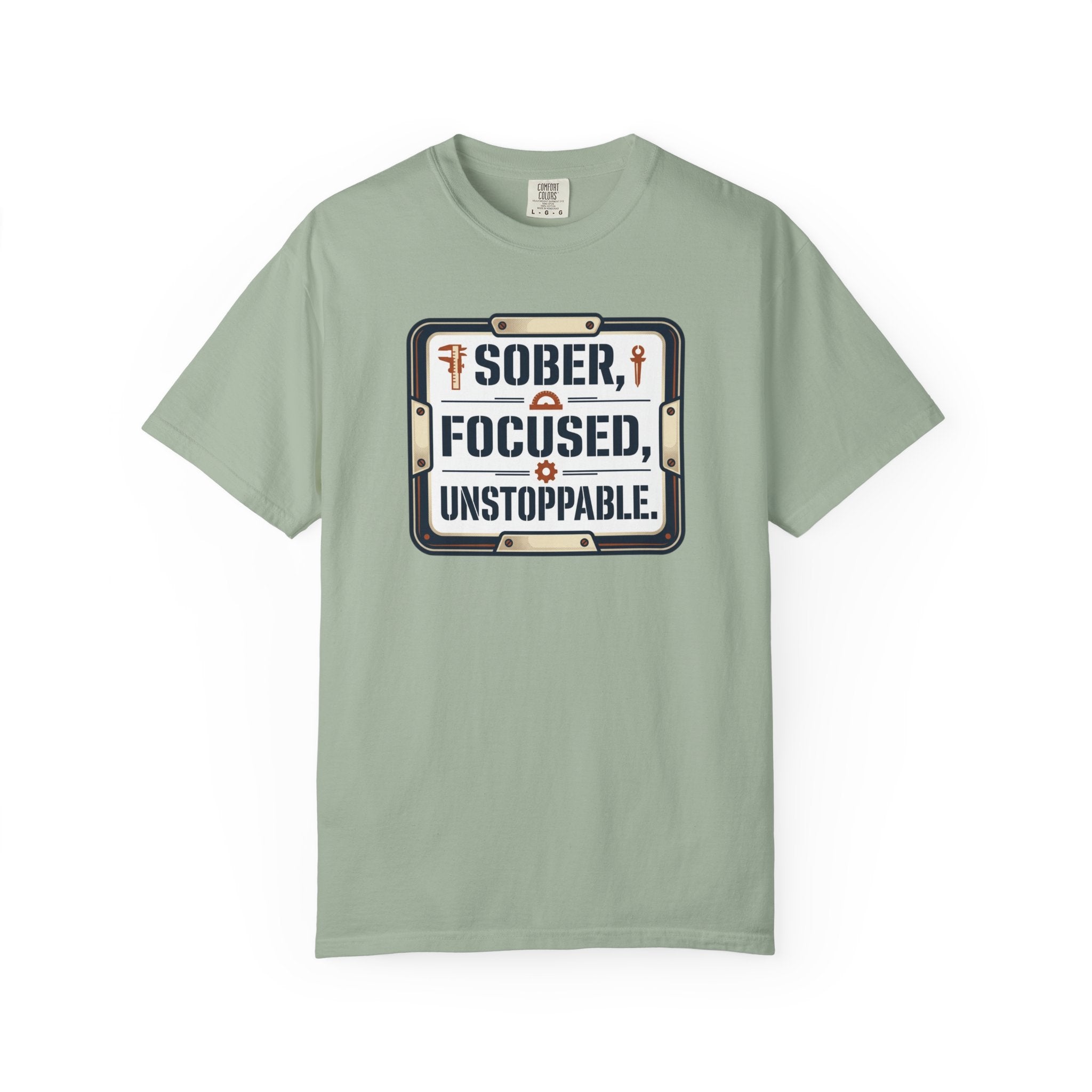 Sober Focused Unstoppable Graphic Tee – Relaxed Fit
