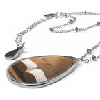 Sobriety Recovery Oval Necklace By Grace I’m Found