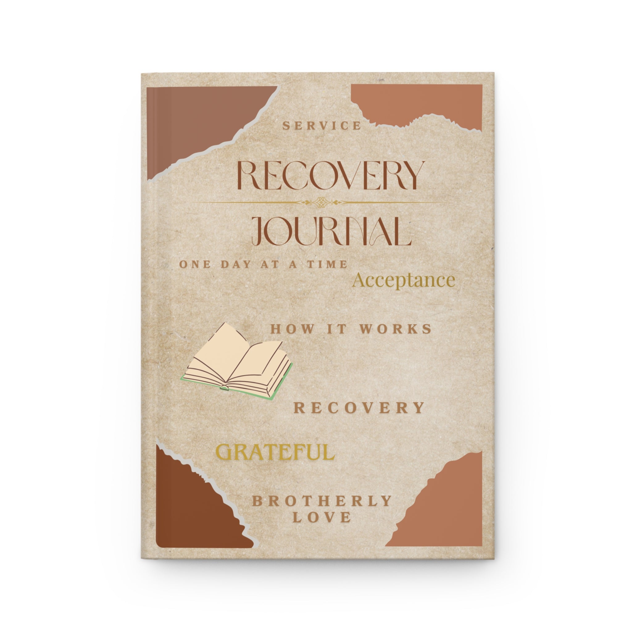 12-Step Recovery Hardcover Journal – Guided Writing Prompts