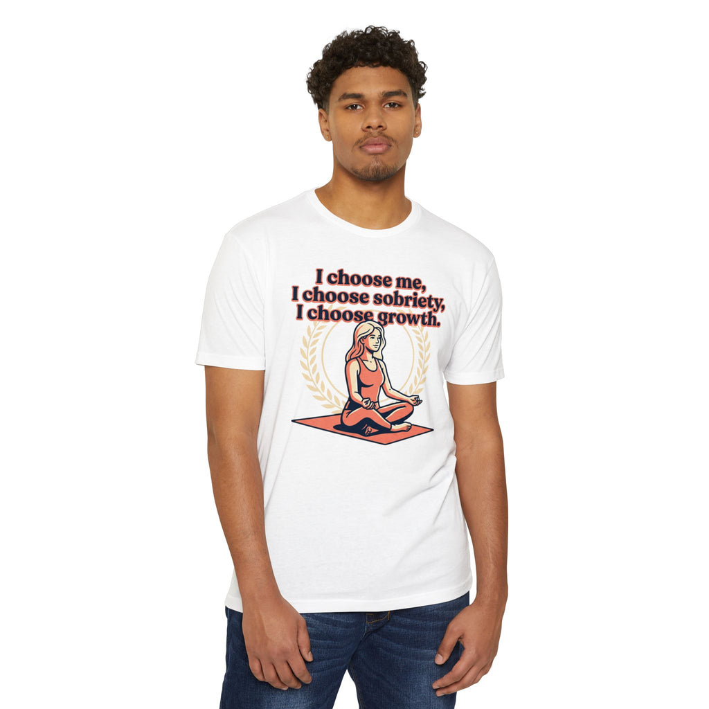Sobriety And Self-Growth Yoga T-Shirt – Mindful Quote