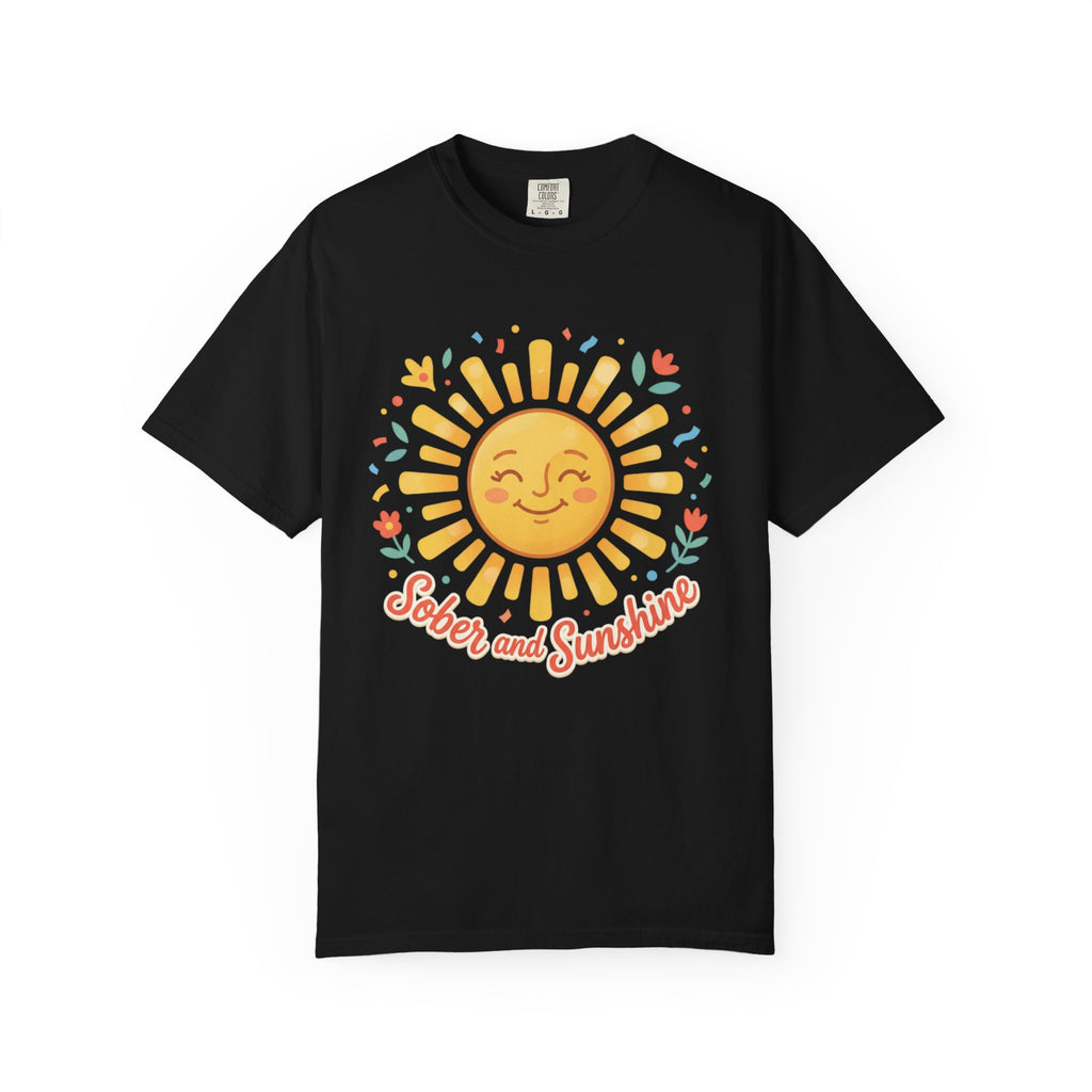 Sober & Grateful Heavyweight T-Shirt – Sunrise Graphic