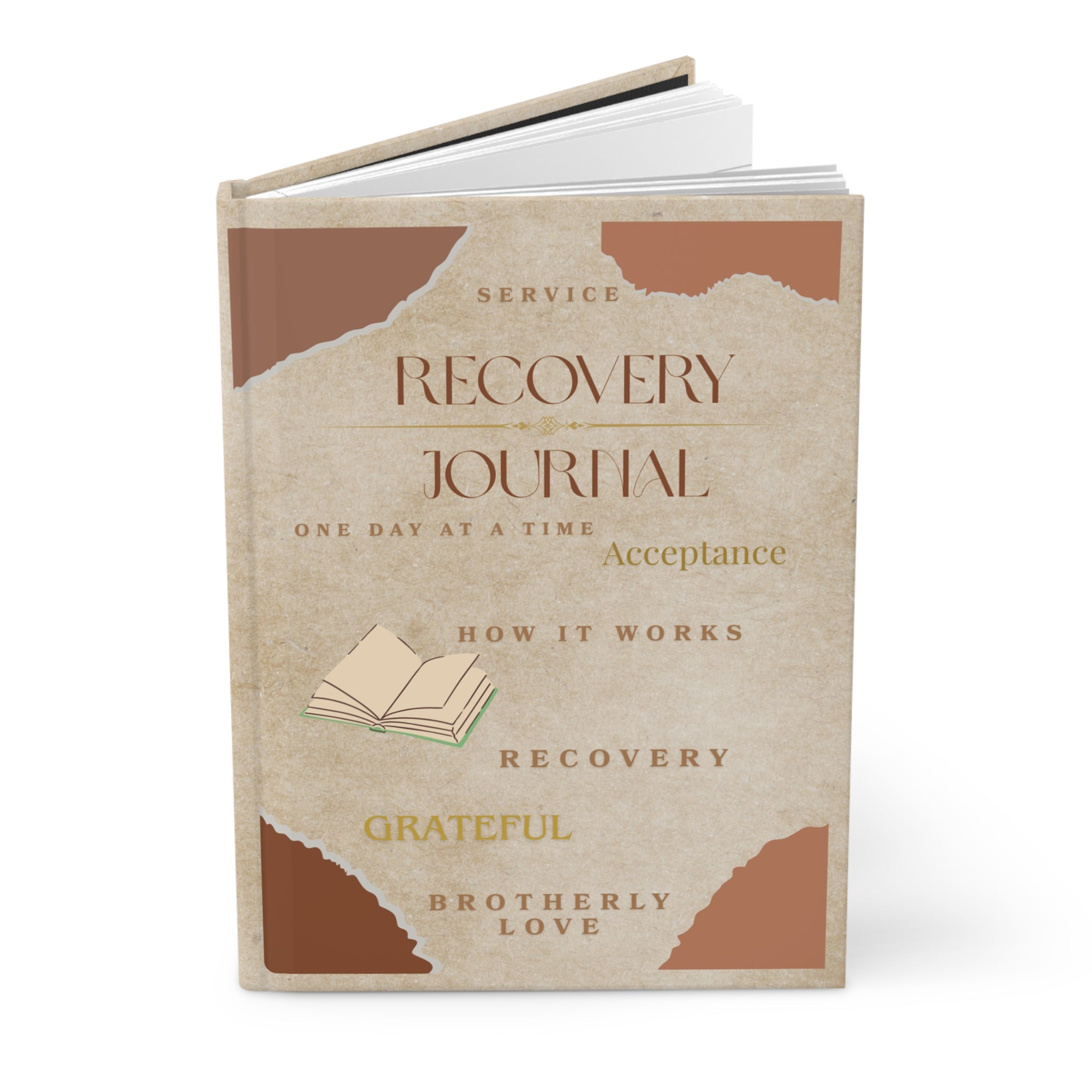 12-Step Recovery Hardcover Journal – Guided Writing Prompts