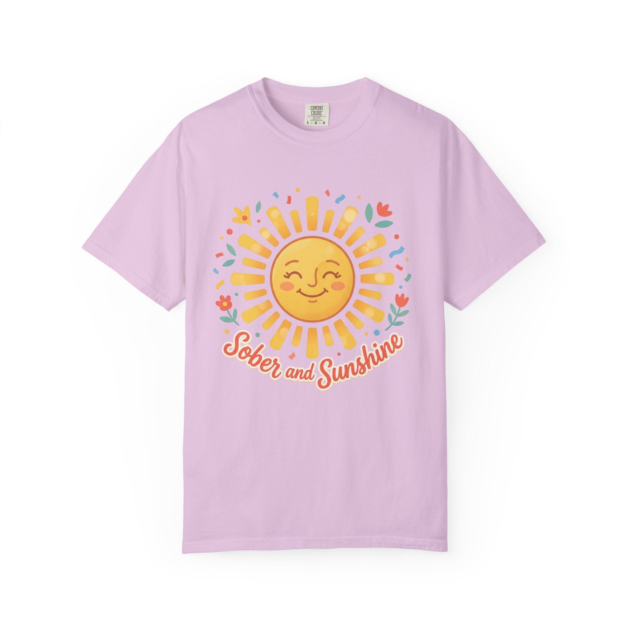 Sober & Grateful Heavyweight T-Shirt – Sunrise Graphic