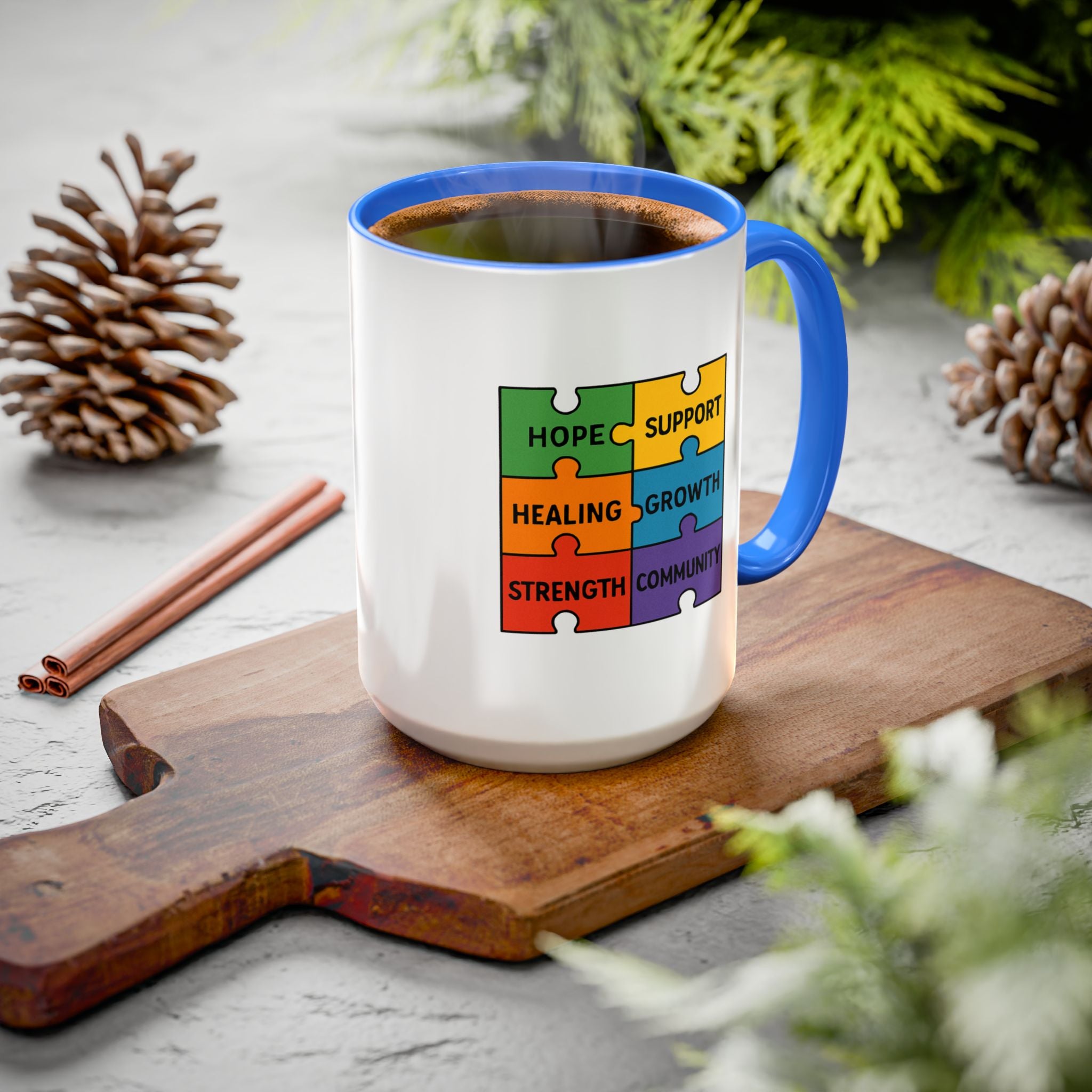 Recovery Support Mug — "Stay Sober, Stay Inspired" (11oz & 15oz)