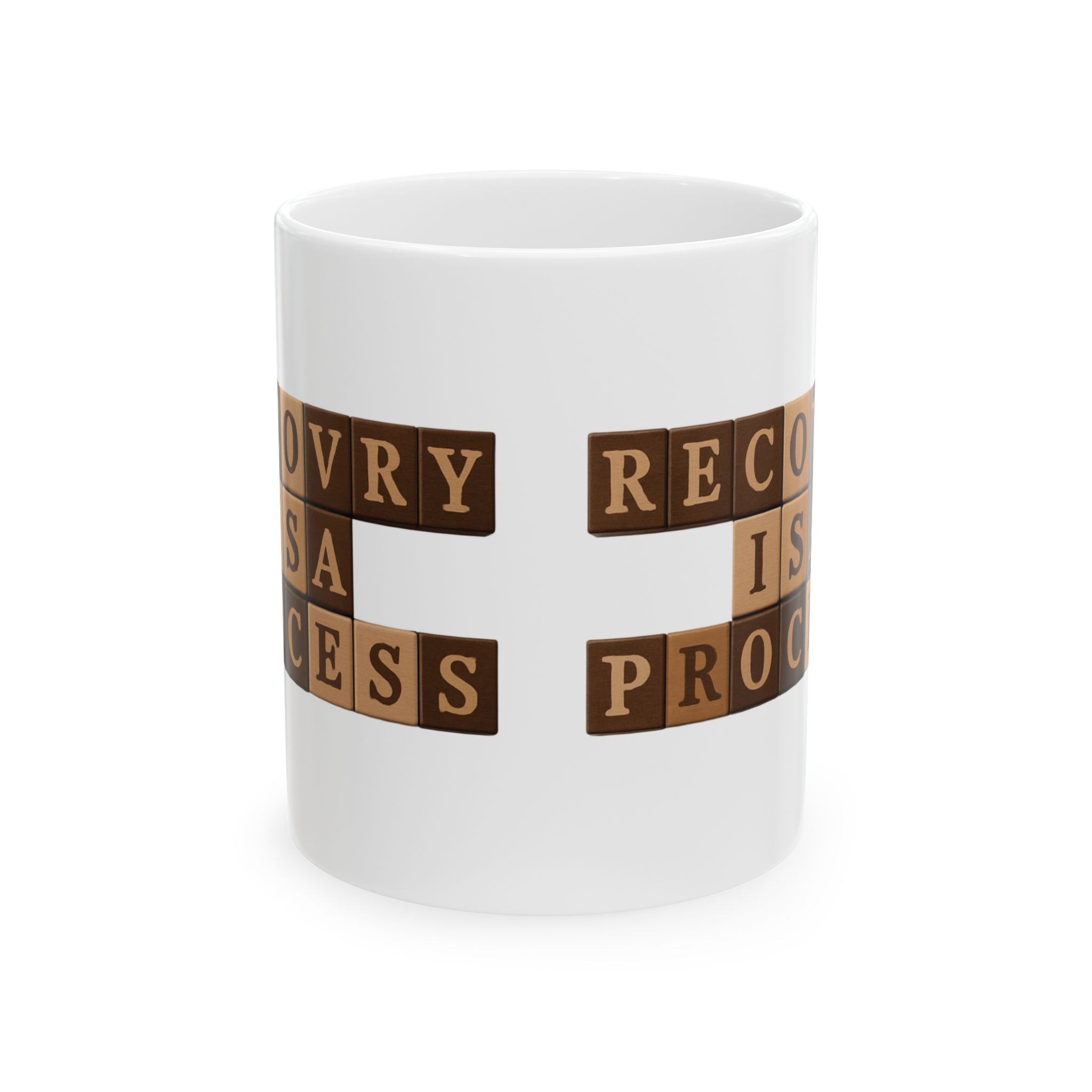 Inspirational Recovery Ceramic Coffee Mug – Process Not Race