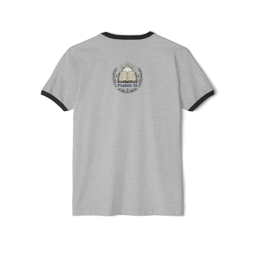 “God Goes With You” Christian Cotton Ringer T-Shirt