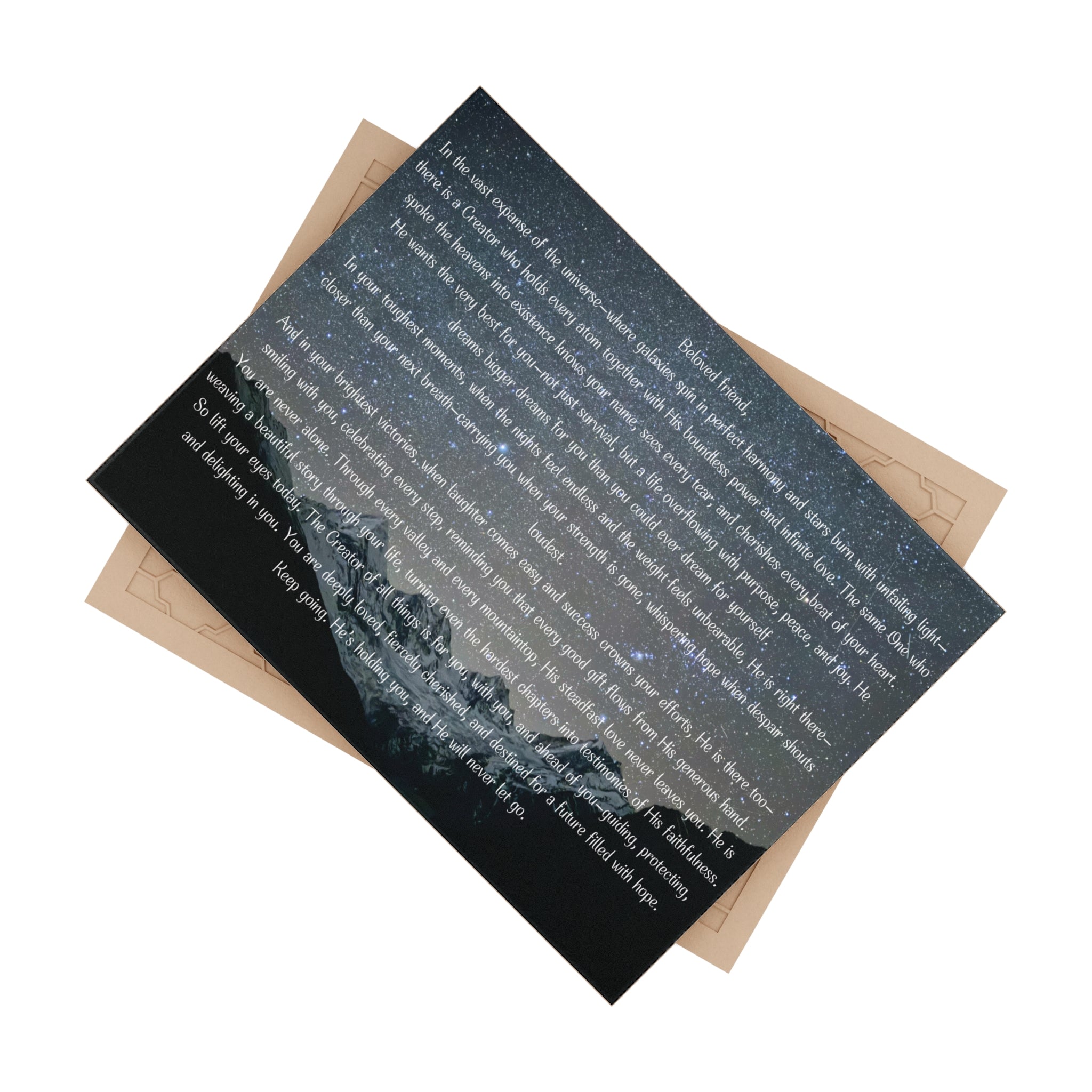 Ceramic Photo Tile — 'Stay Sober and Inspired' Inspirational Quote Tile