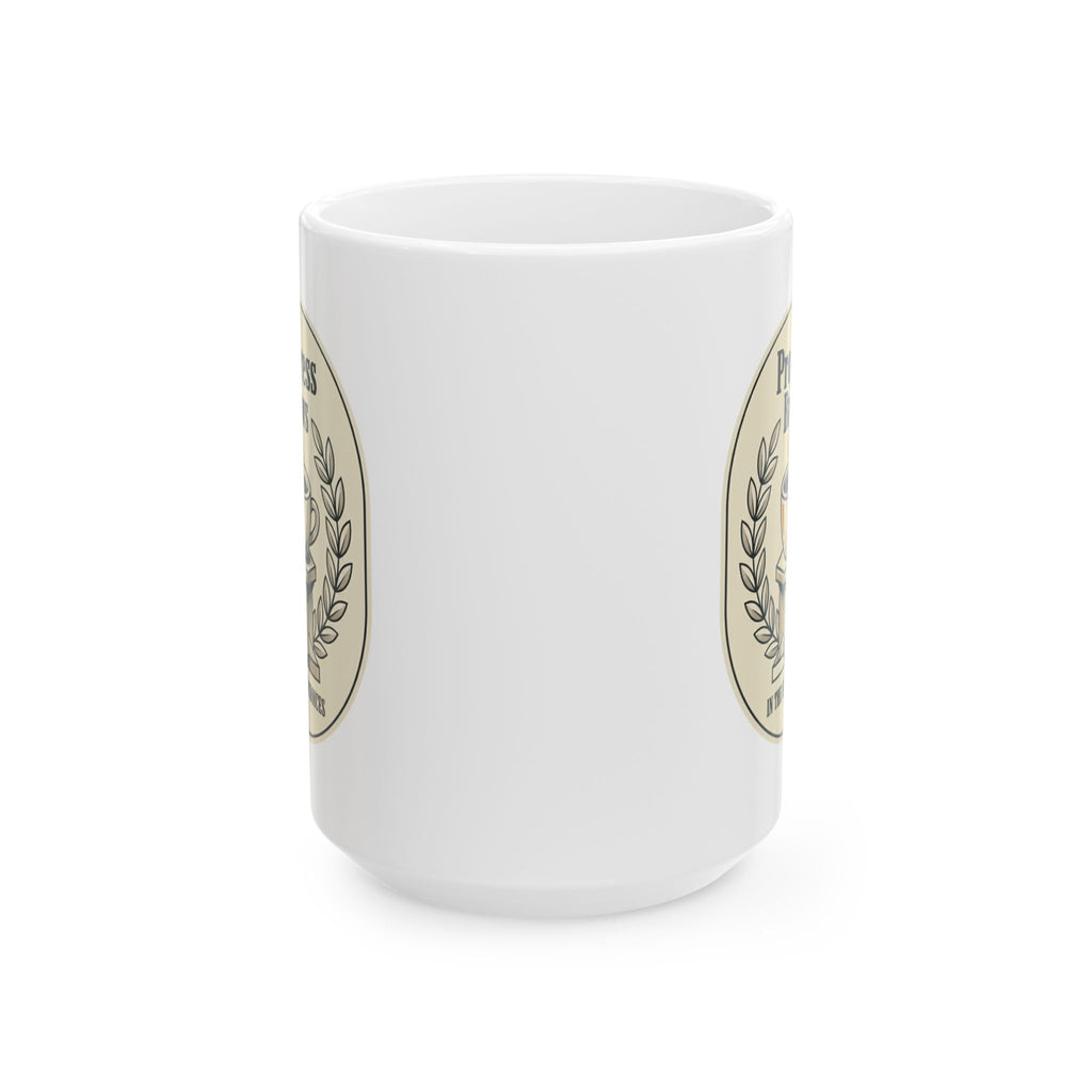 Ceramic Mug — "Stay Positive, Stay Consistent" Inspirational Quote