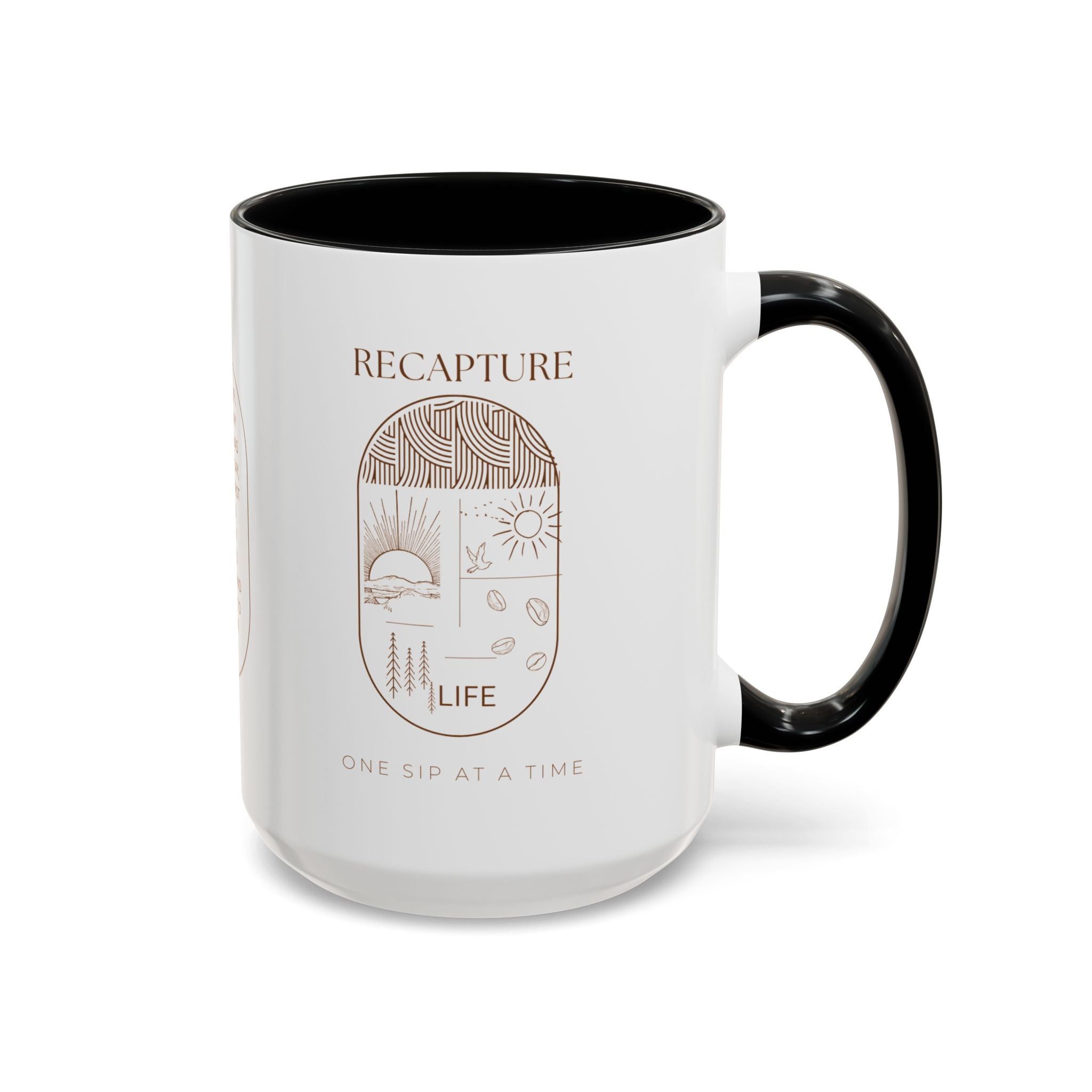Thankful for Being Sober Recovery Accent Coffee Mug