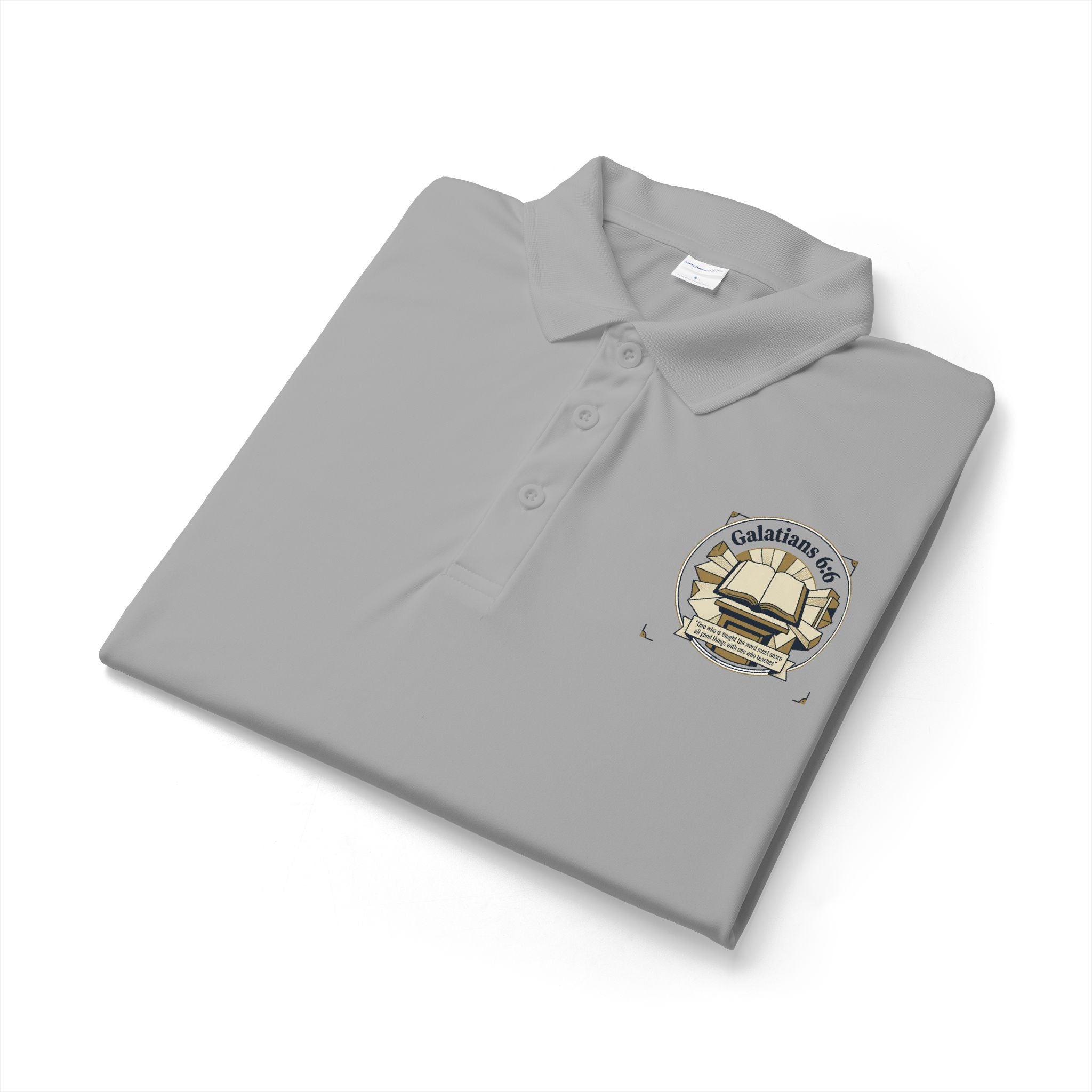Bible Verse Polo Shirt – Lightweight Faith-Inspired Top