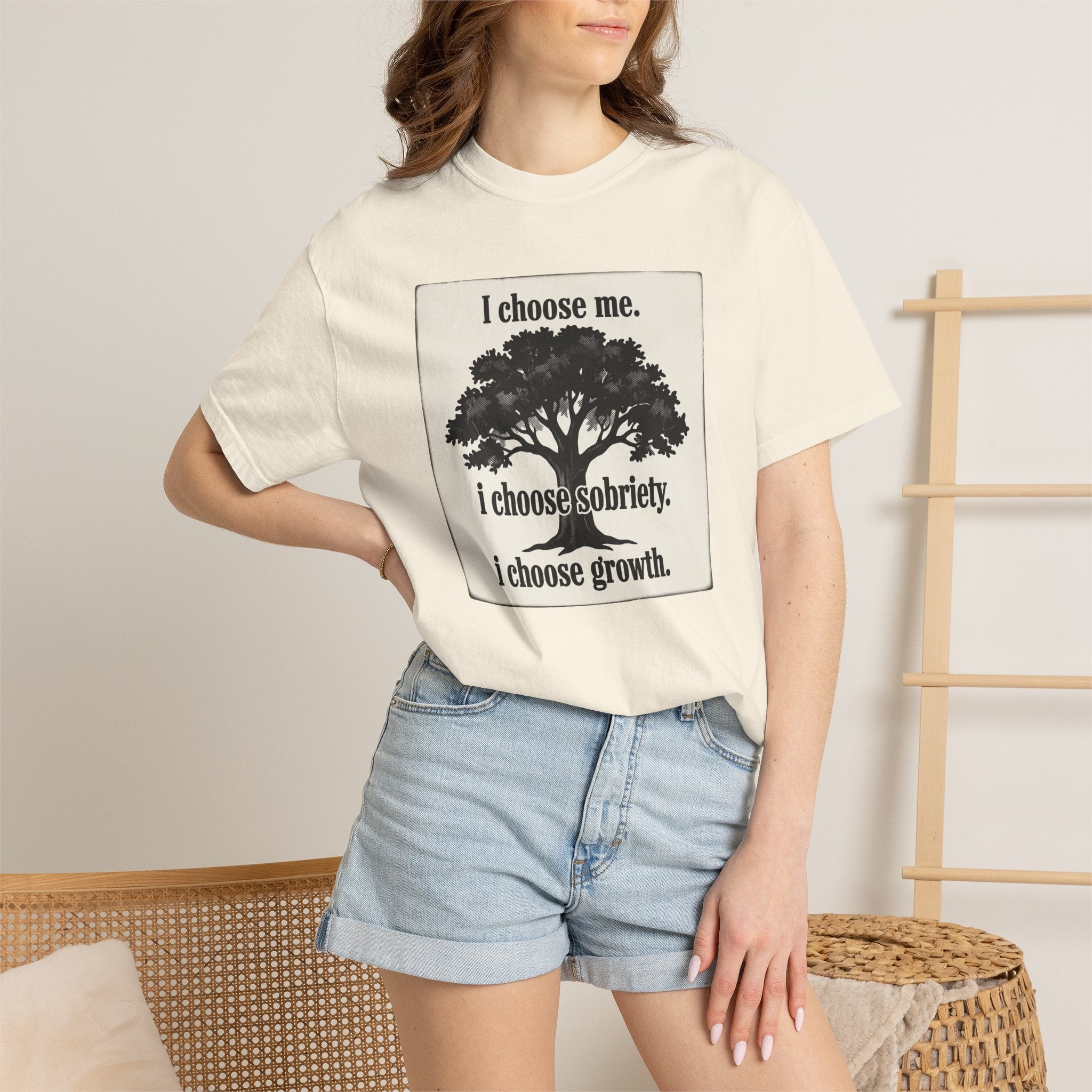 Sobriety Recovery T-Shirt – I Choose Me Tree Design